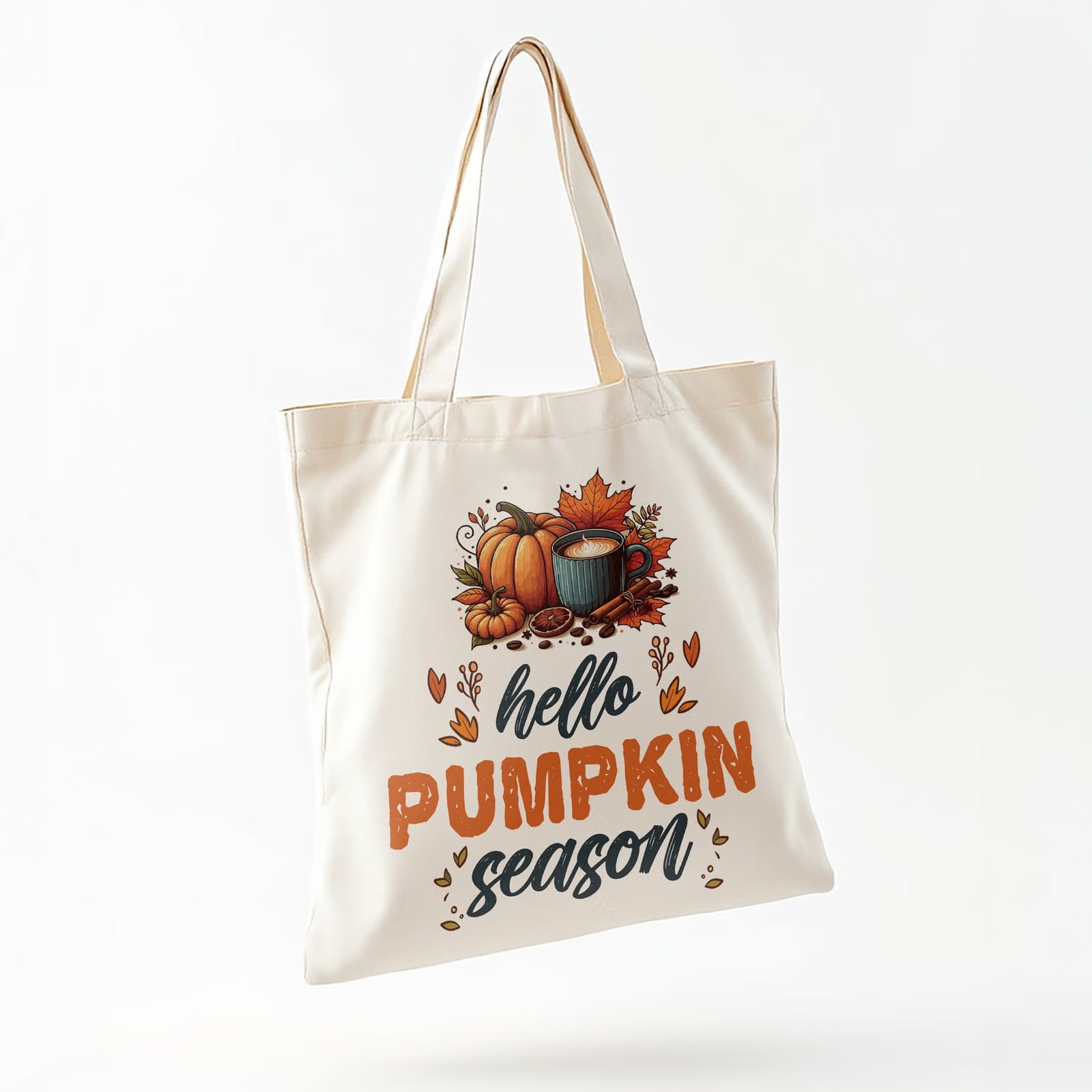 Torba bawełniana na zakupy Jesień Hello Pumpkin Dynia Prezent