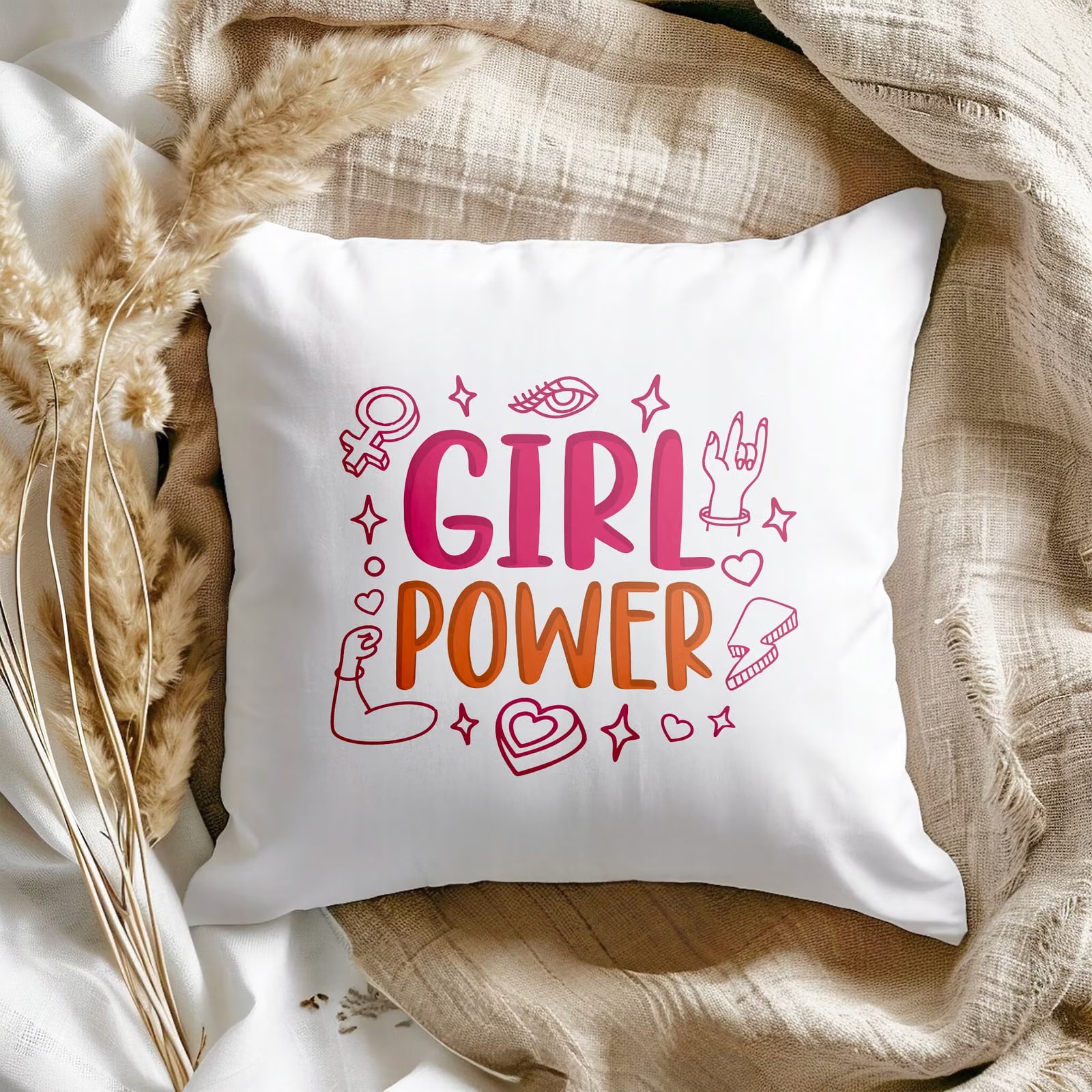 Poduszka 38x38cm Dzień Kobiet Prezent Dla Kobiety Girl Power Upominek