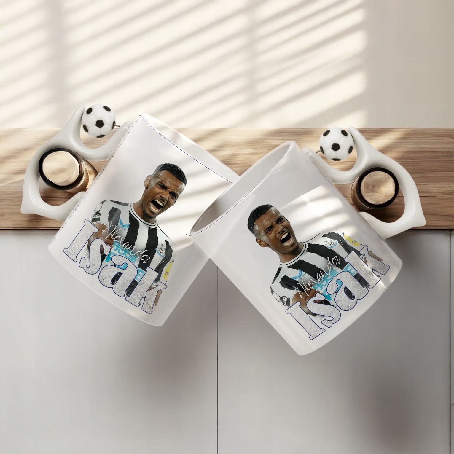 Zestaw Kubek Piłkarski + Podkładka pod mysz Alexander Isak Newcastle