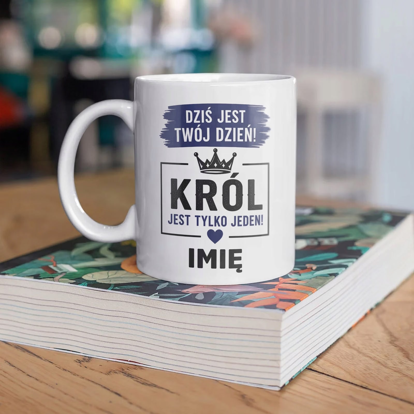 Biały Kubek personalizowany z nadrukiem Dzień Chłopaka Dla Mężczyzny