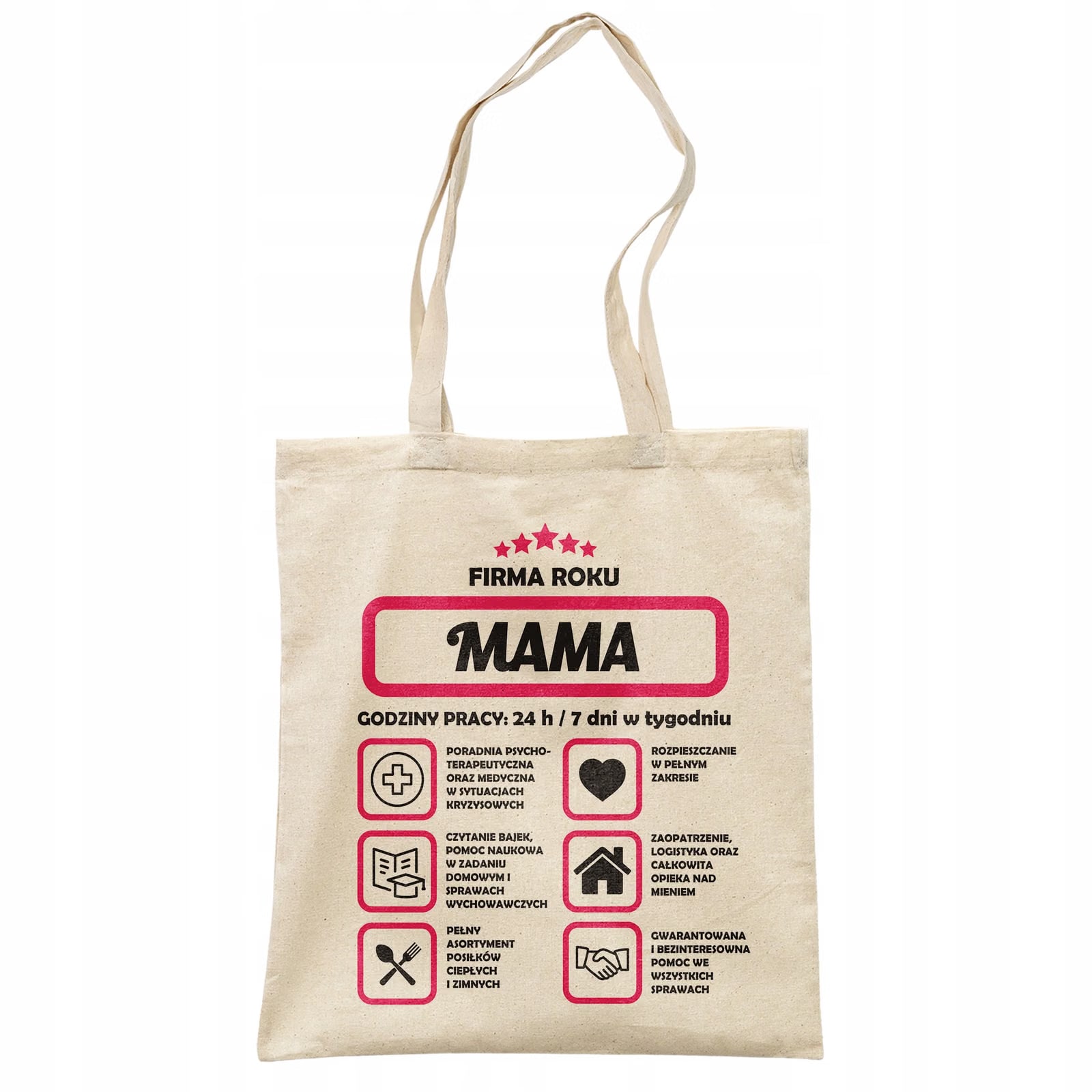 Torba bawełniana na zakupy Dzień Matki Dla Mamy Prezent Firma Mama