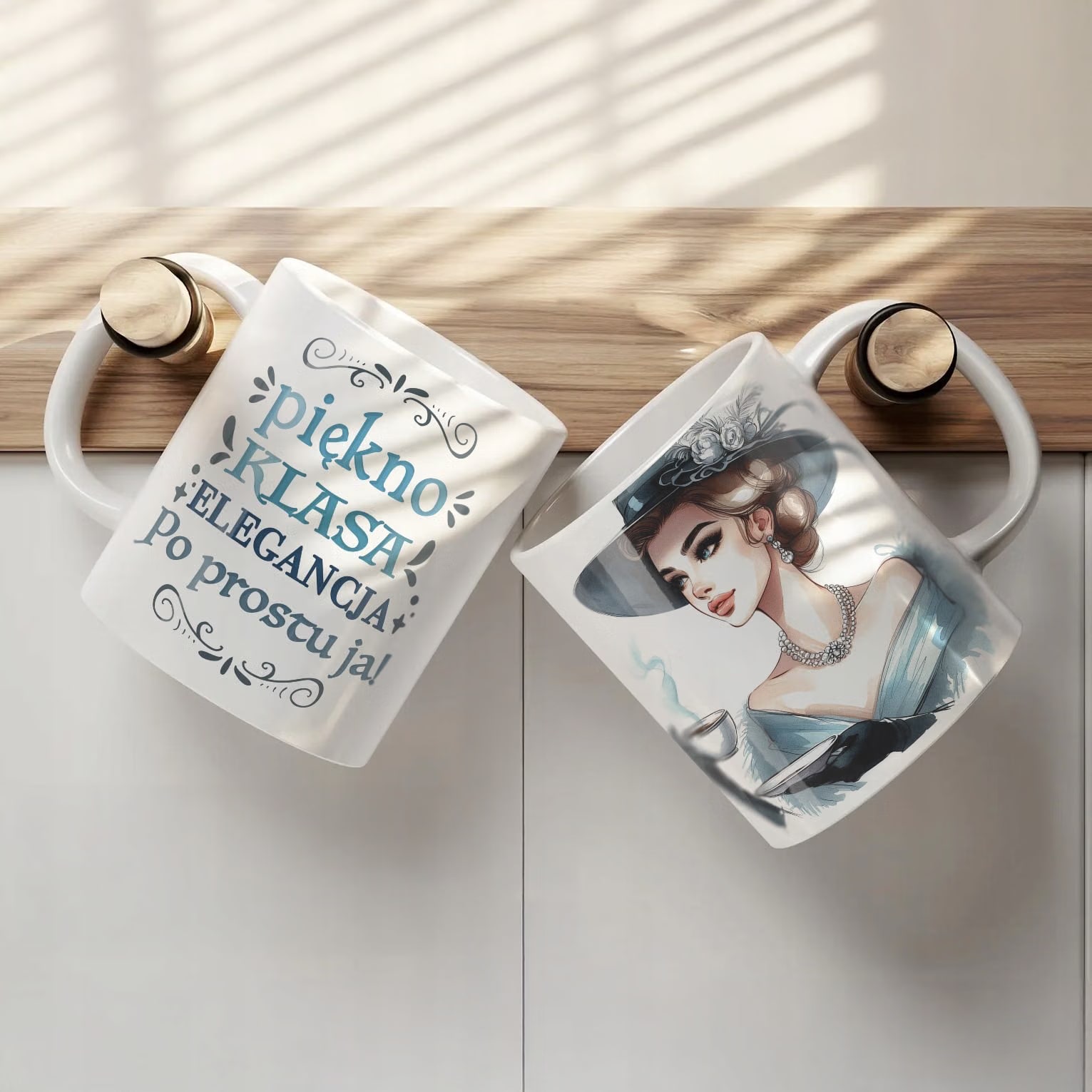 Kubek ceramiczny Dzień Kobiet Piękno Klasa Elegancja Prezent Dla Kobiety