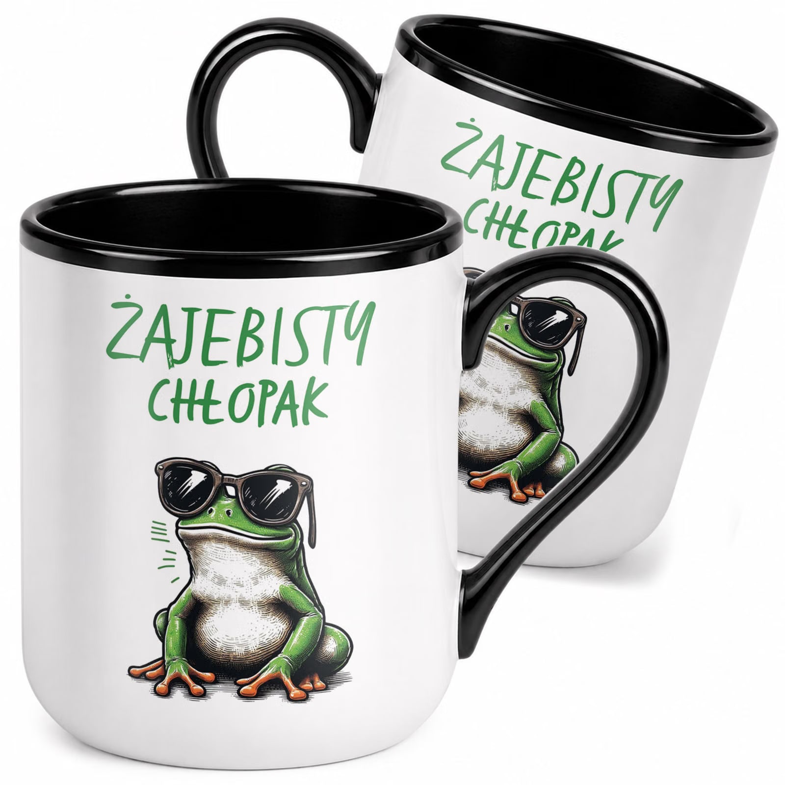 Kubek z nadrukiem Premium Czarny Dzień Mężczyzn Dla Chłopaka Prezent