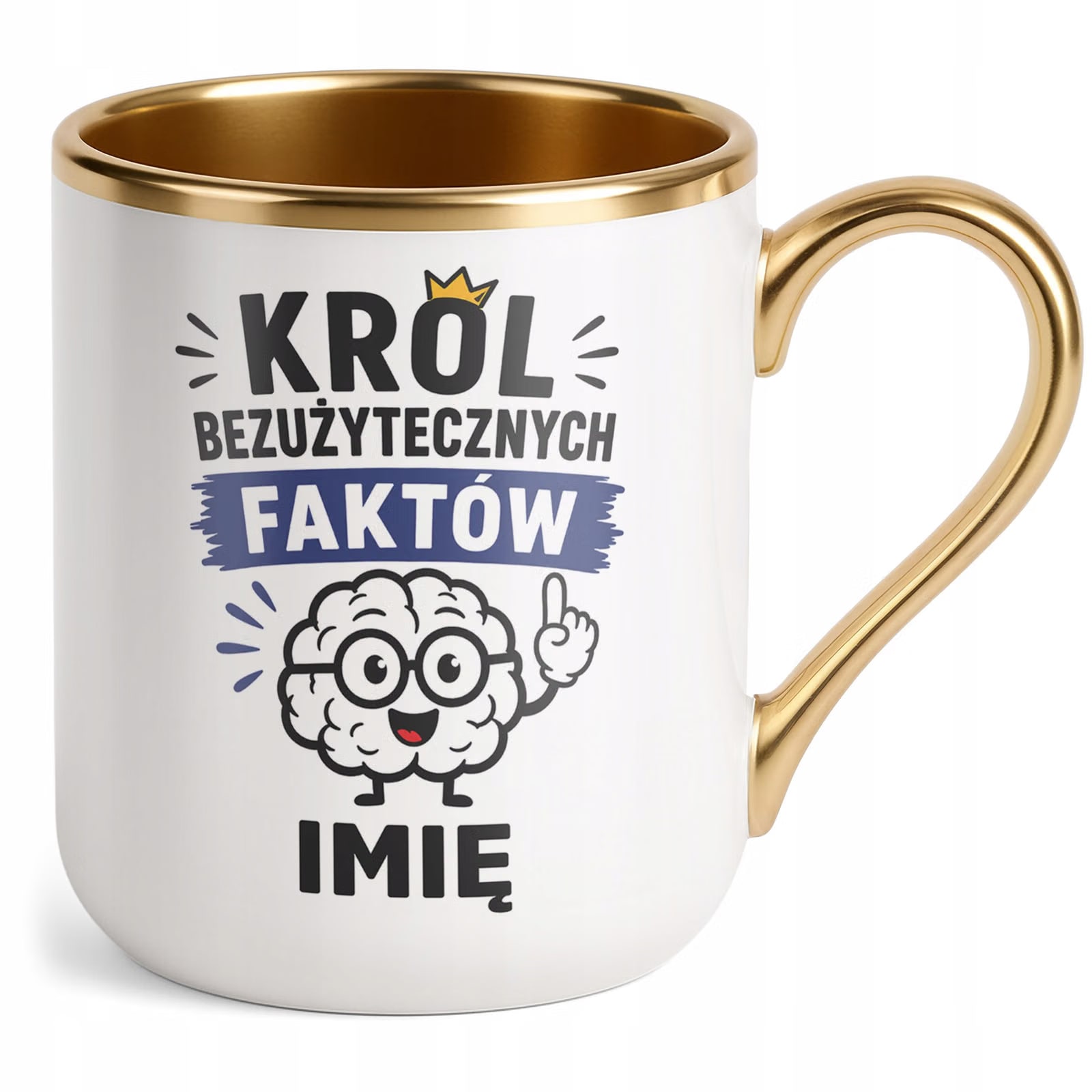 Kubek personalizowany z nadrukiem Premium Złoty Dzień Chłopaka