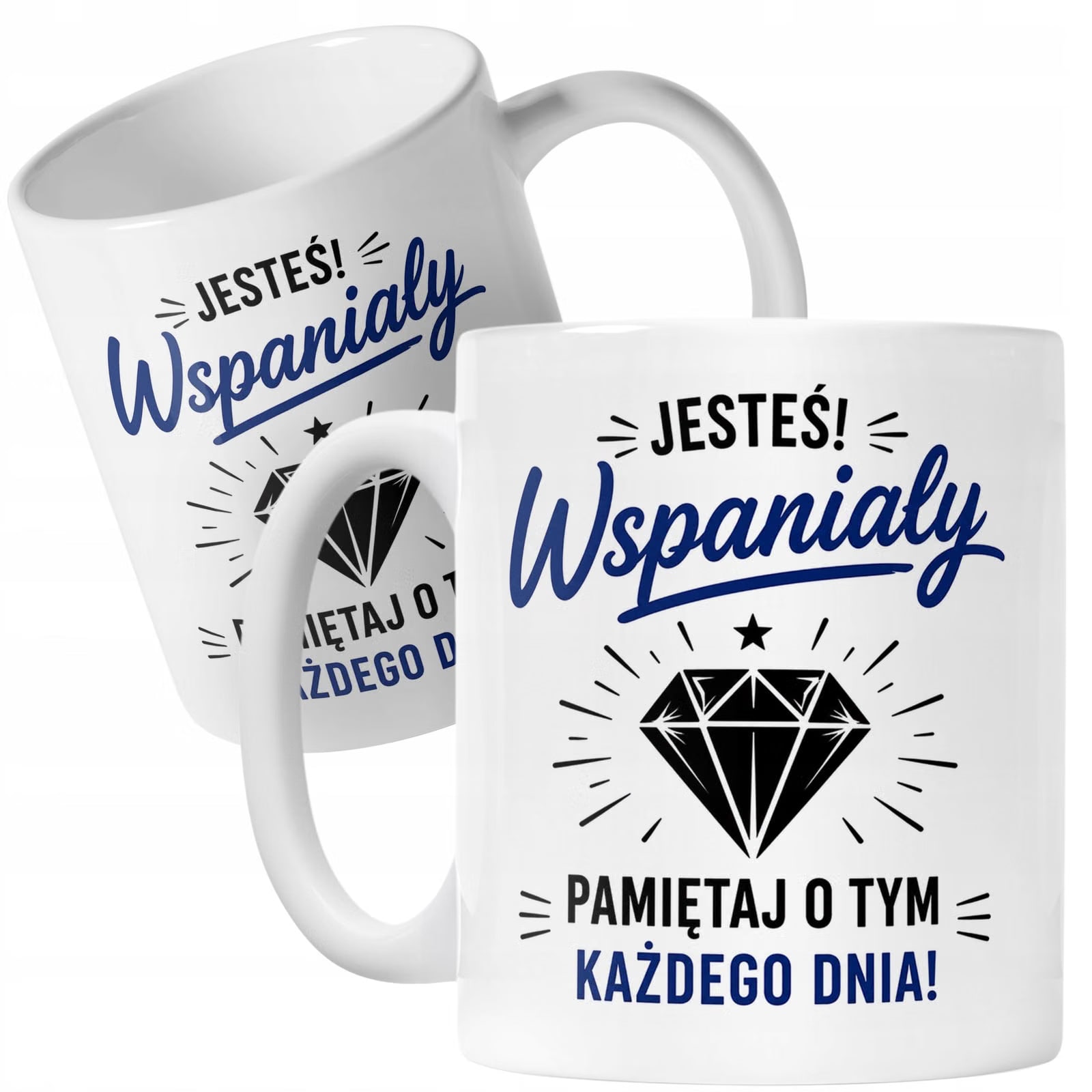 Biały Kubek z nadrukiem Dzień Chłopaka Dla Mężczyzny Upominek Prezent
