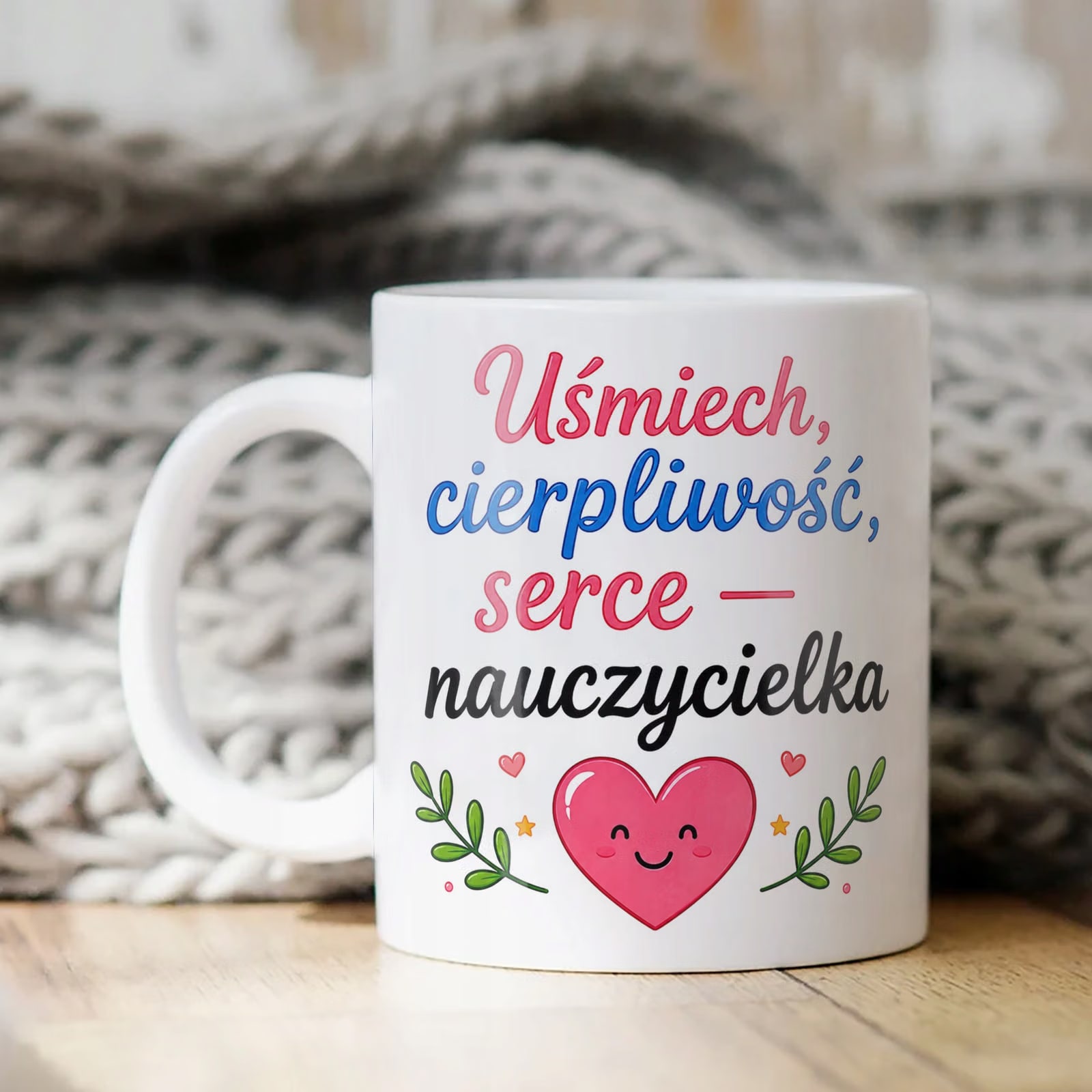 Kubek Dzień Nauczyciela Zakończenie Roku Dla Nauczycielki Prezent Upominek