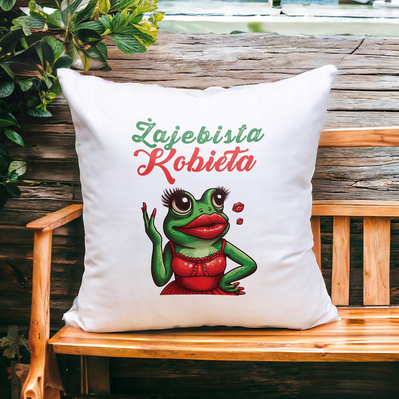 Poduszka 38x38cm Dzień Kobiet Prezent Dla Kobiety Żajebista Kobieta