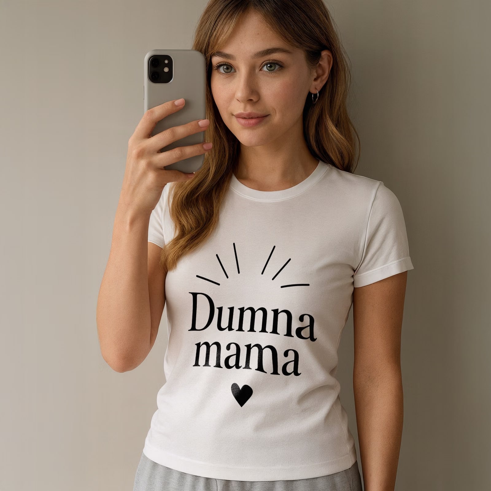 Koszulka biała damska Dzień Matki Dla Mamy Prezent Upominek r. S