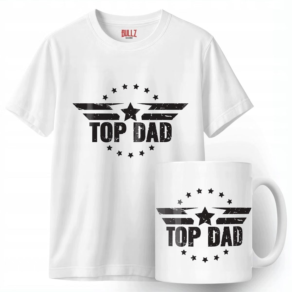 Zestaw Kubek + Koszulka Dzień Ojca Dla Taty Top Dad Prezent