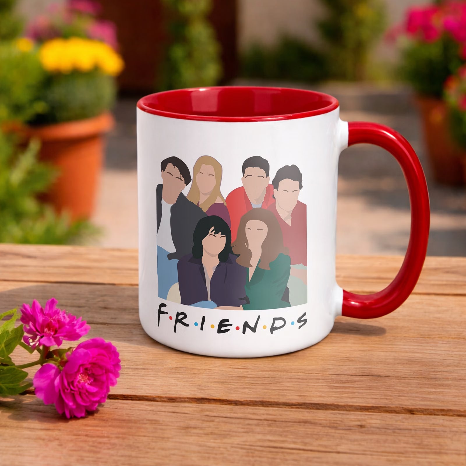 Kubek Czerwony Friends Przyjaciele Dla Fanów Serialu Prezent Upominek