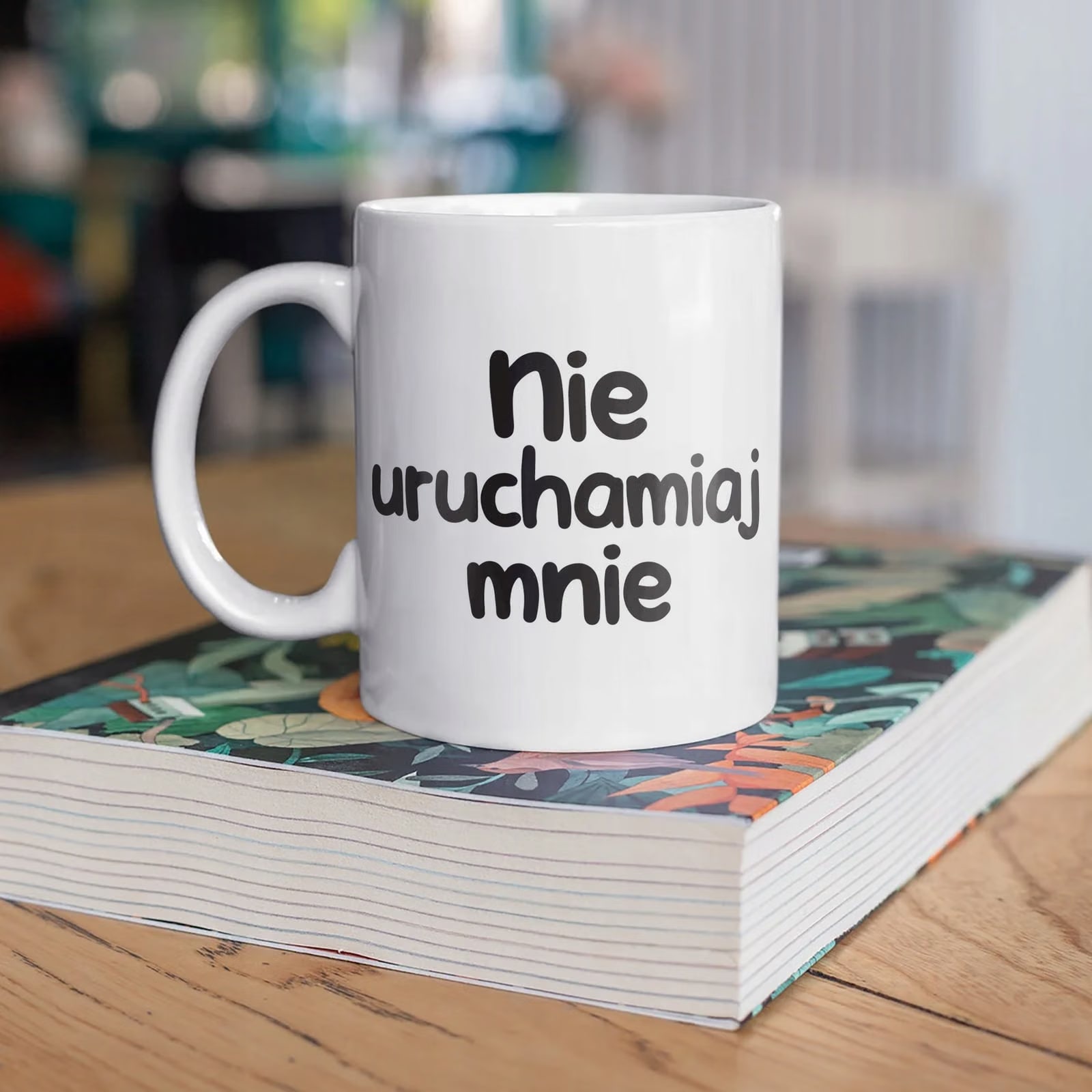 Kubek ceramiczny Nie Uruchamiaj Mnie Śmieszny Zabawny Prezent