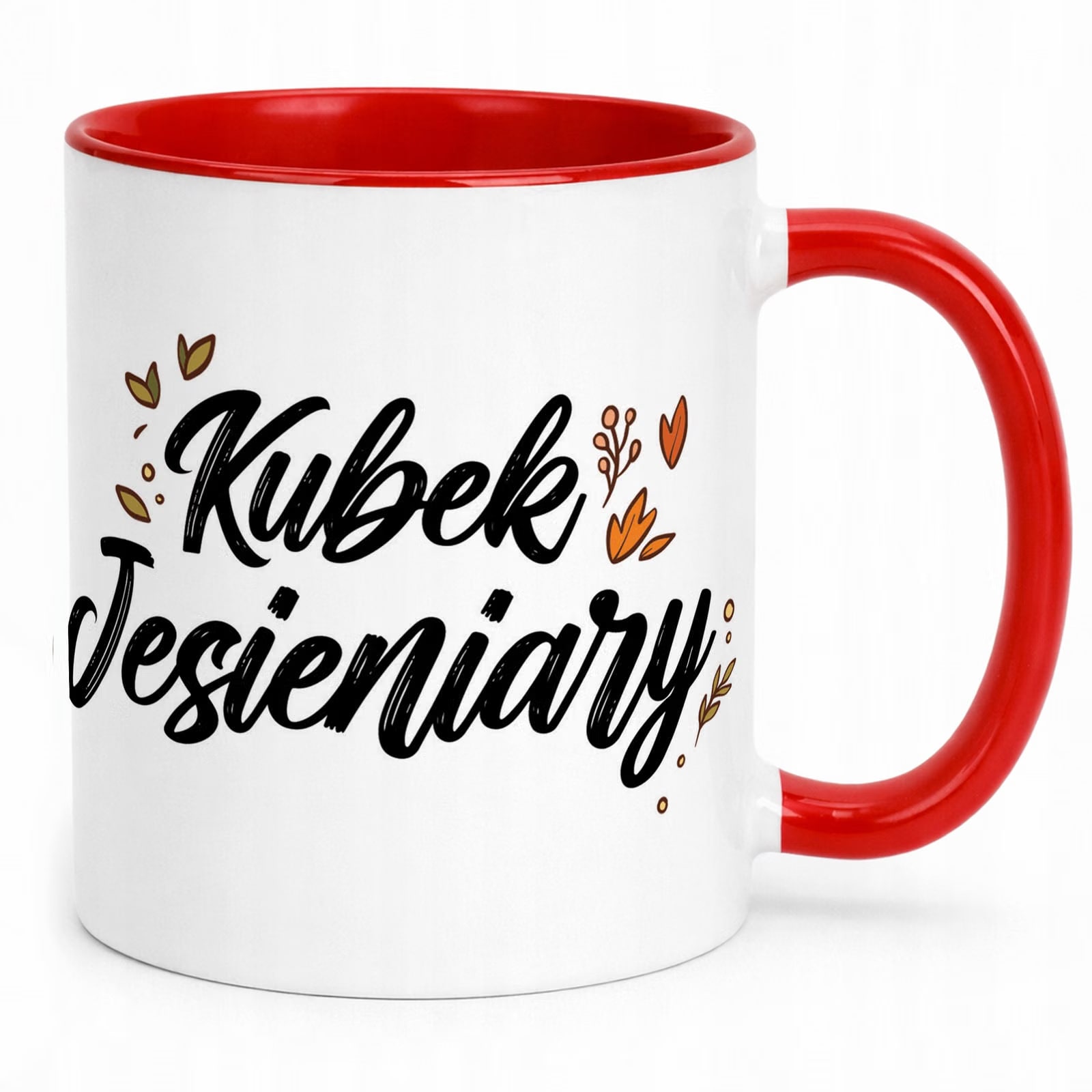 Kubek Czerwony Personalizowany Jesienny Jesieniara Prezent Upominek
