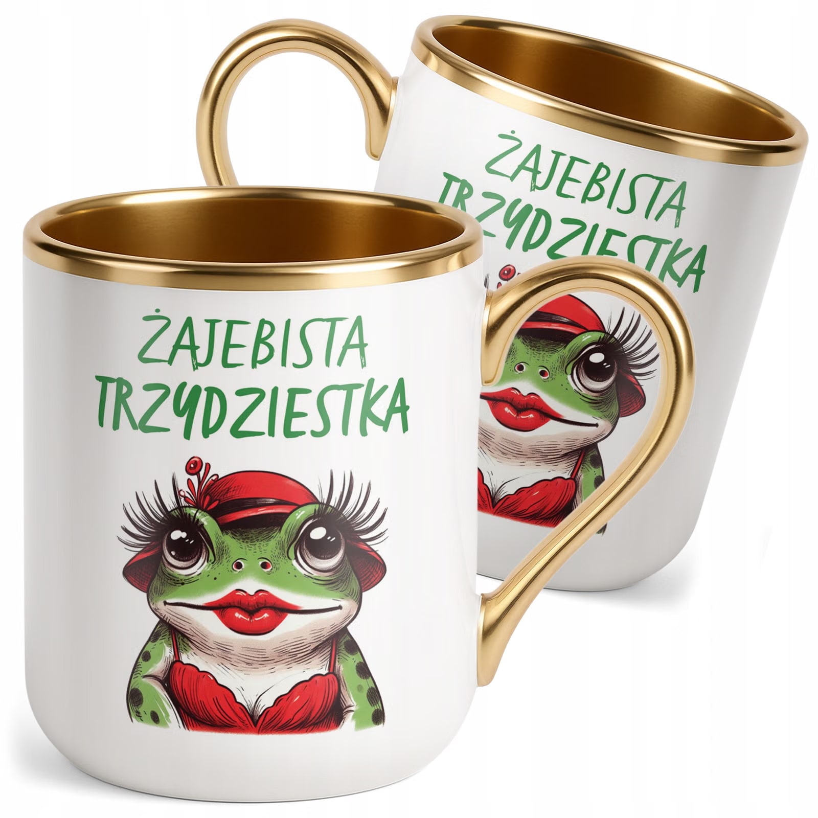 Kubek Premium Złoty Żajebista 30 Dla Kobiety Na Urodziny Prezent