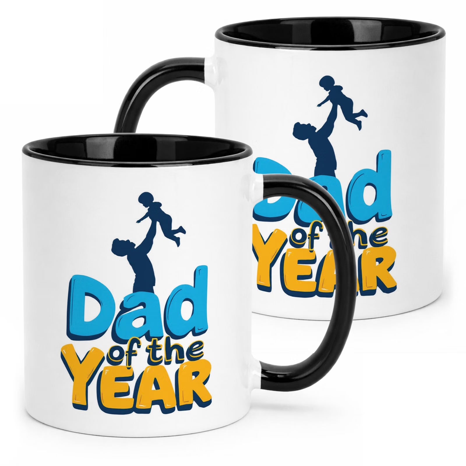 Kubek Czarny Dzień Ojca Dla Taty Dad Of The Year Prezent