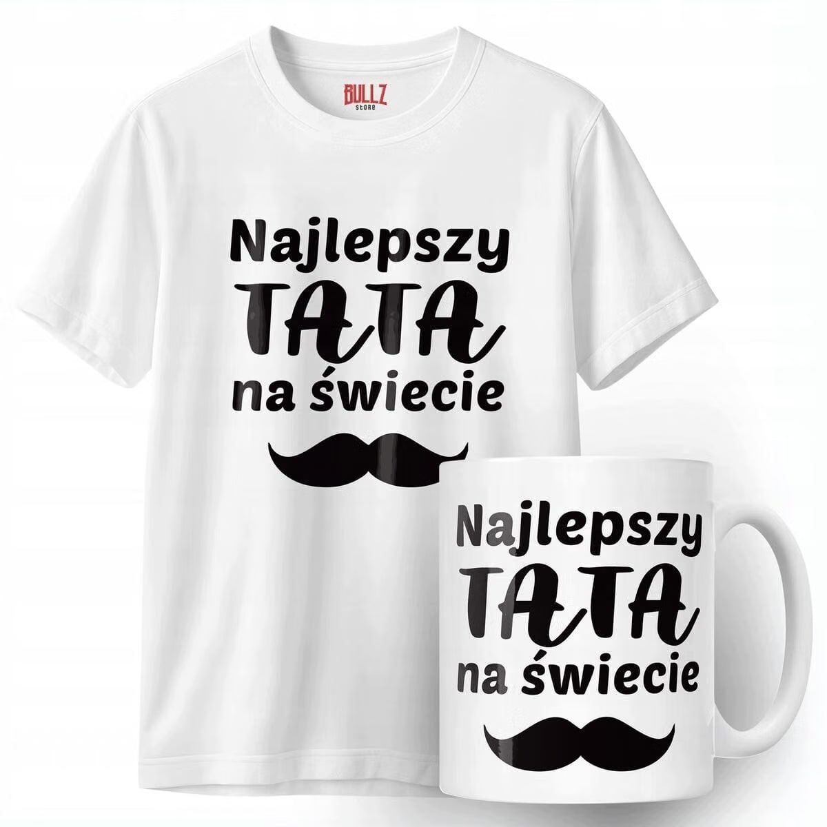 Zestaw Kubek + Koszulka Dzień Ojca Dla Taty Najlepszy Łojciec Prezent