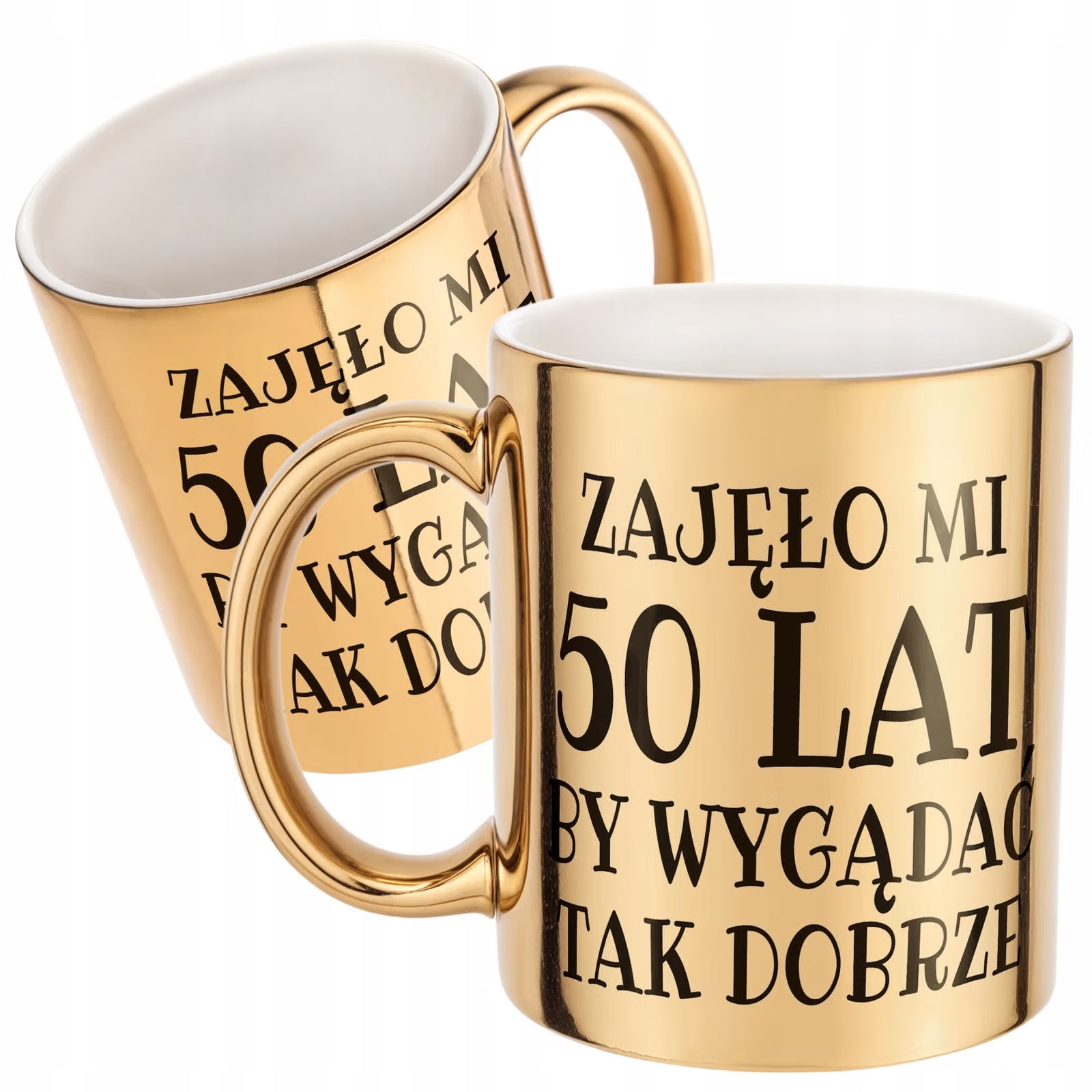 Złoty kubek Zajęło Mi 50 Lat Na Urodziny Prezent Upominek