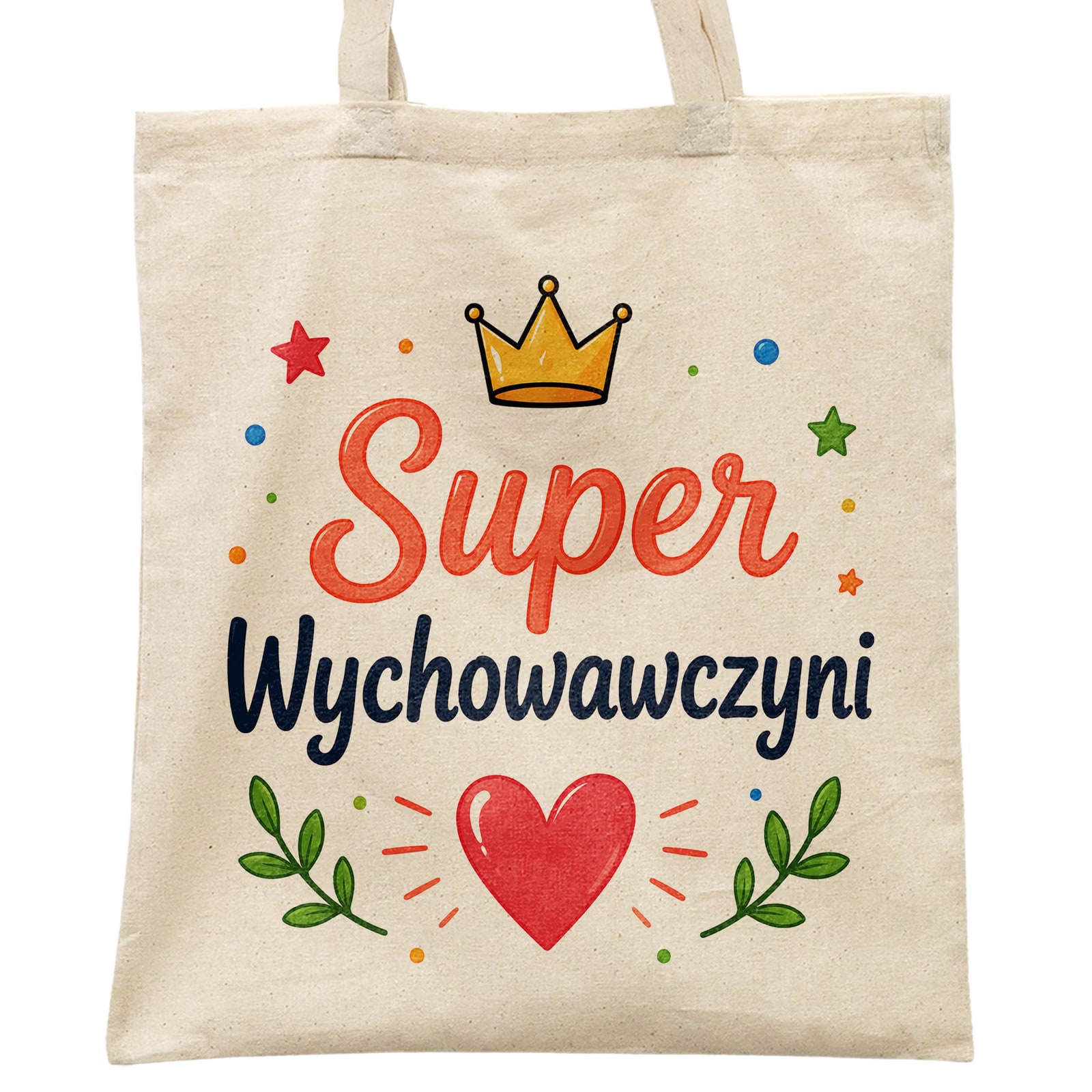 Torba shopper bawełniana Dzień Nauczyciela na zakupy z nadrukiem prezent