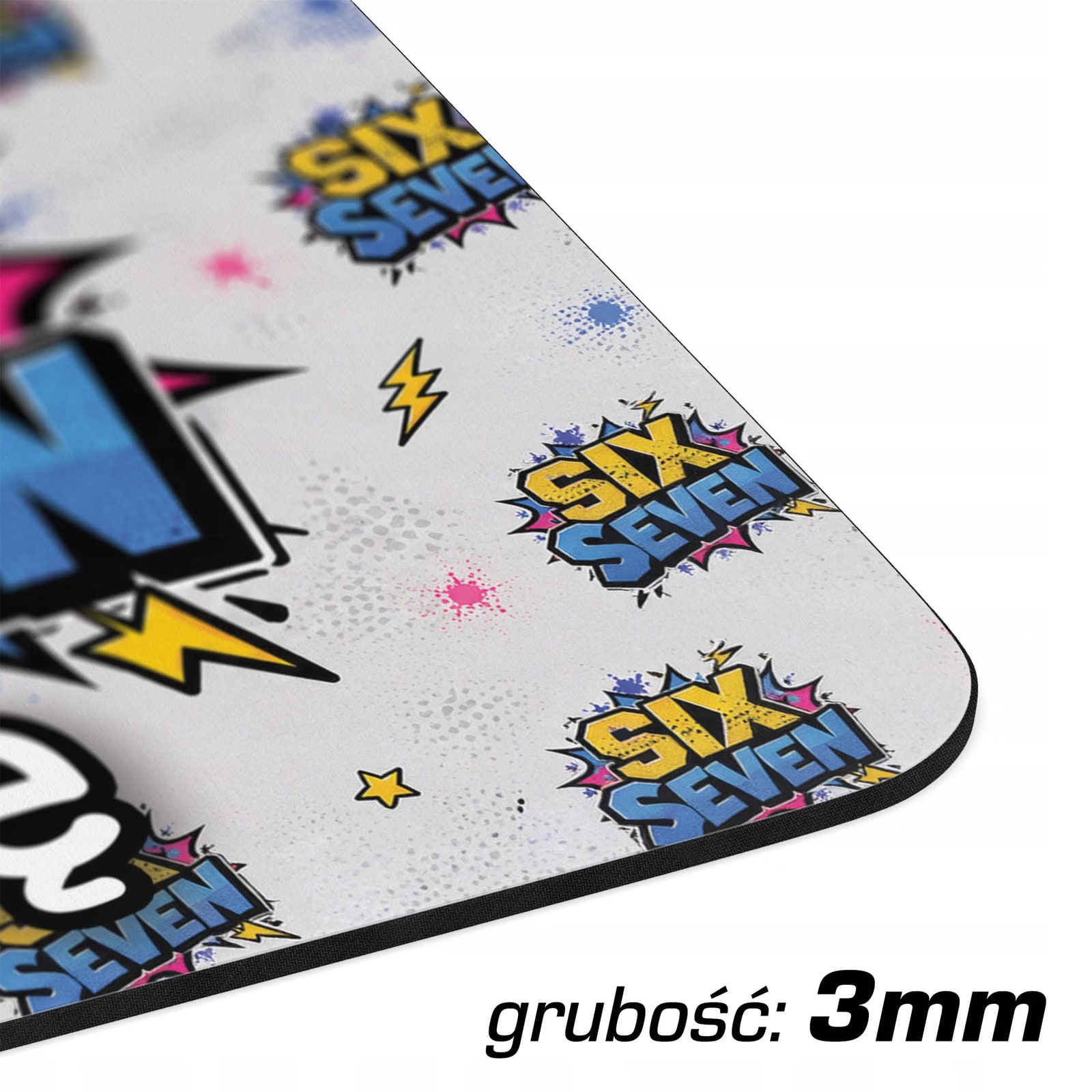 Podkładka pod mysz personalizowana z nadrukiem 67 Six Seven dla graczy
