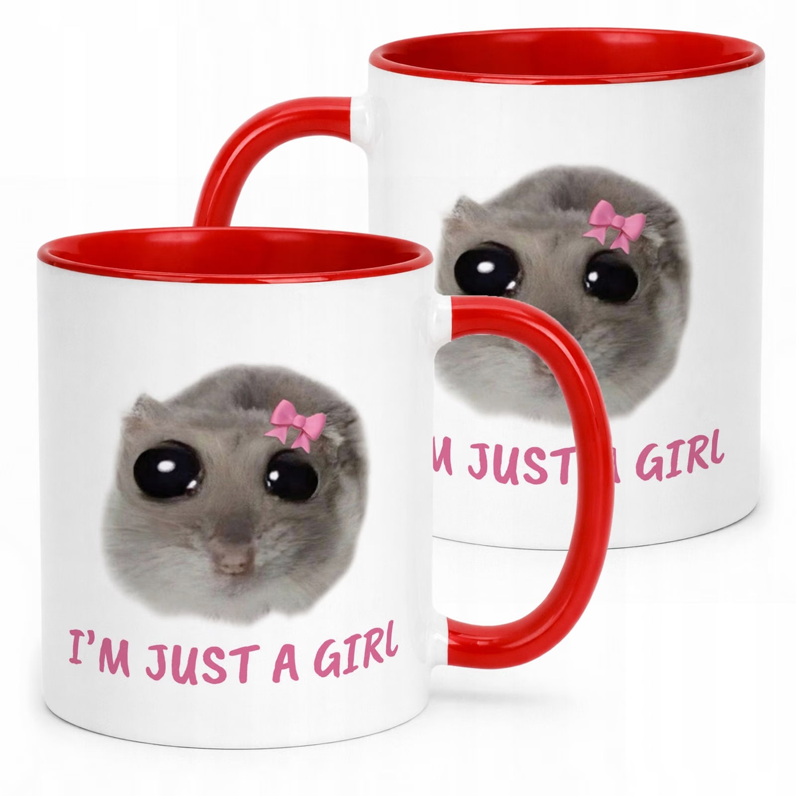 Kubek Czerwony I’m Just A Girl Dla Dziewczyny Prezent Upominek