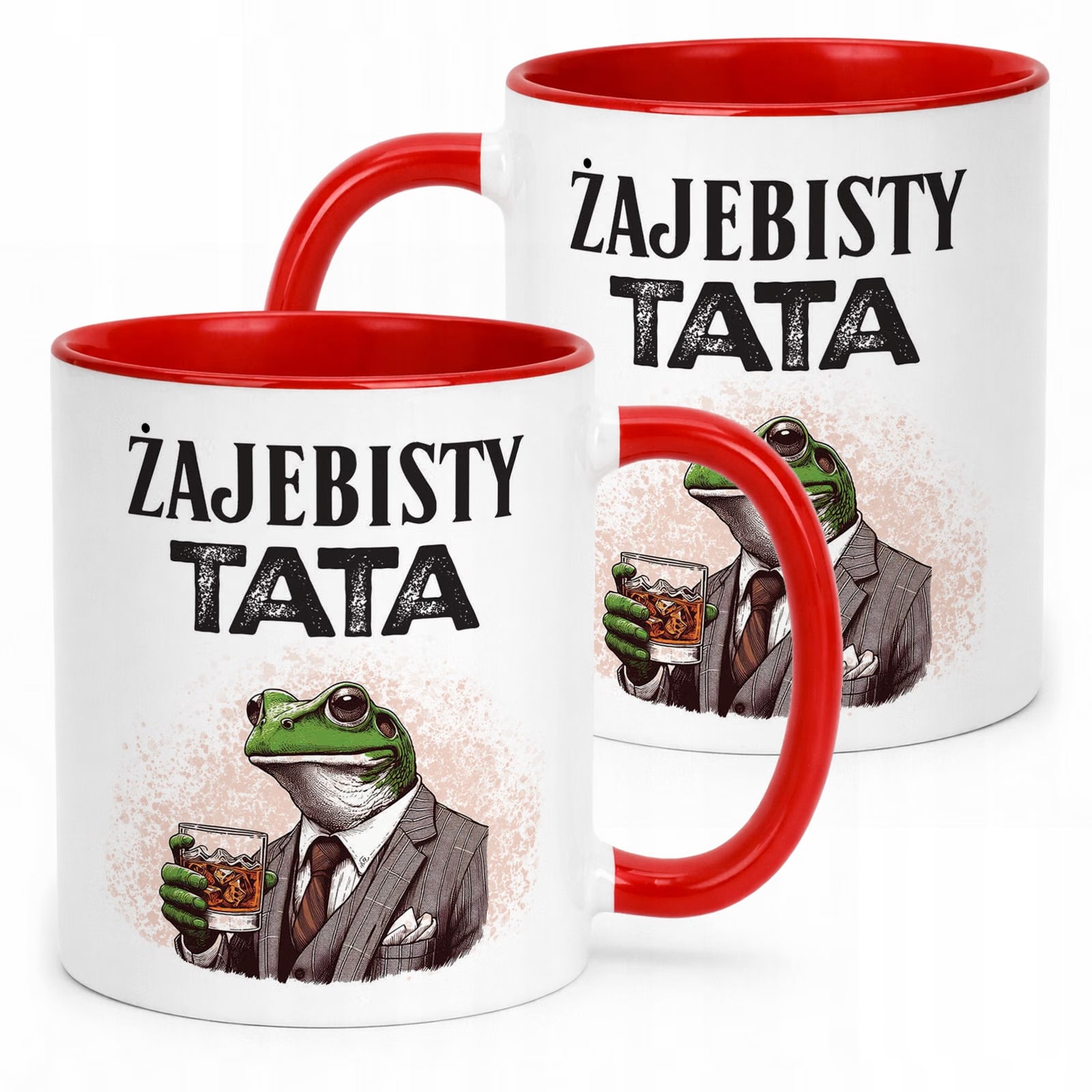 Kubek Czerwony Dzień Ojca Dla Taty Żajebisty Tata Prezent