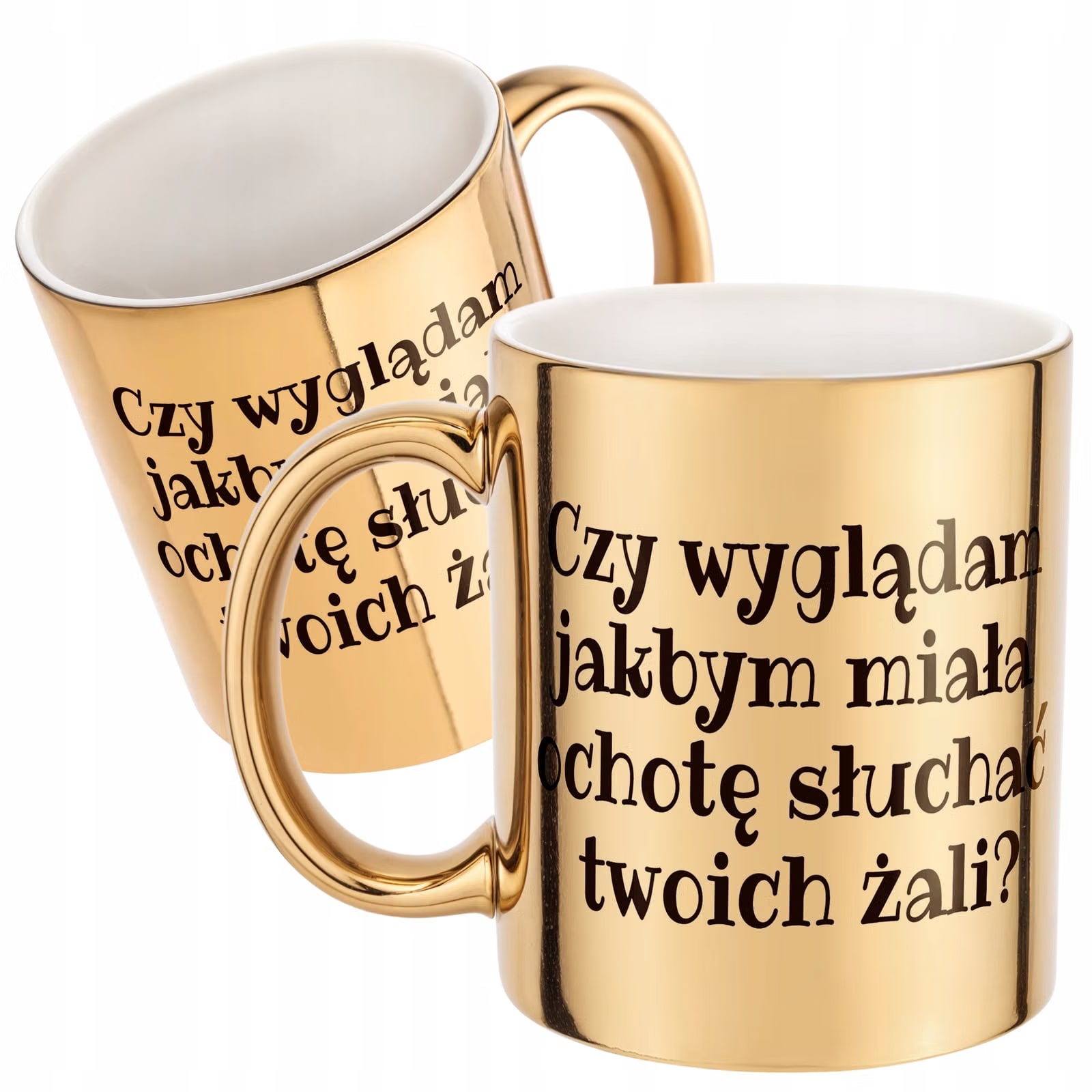 Złoty Kubek Czy Wyglądam Jakbym Śmieszny Zabawny Prezent