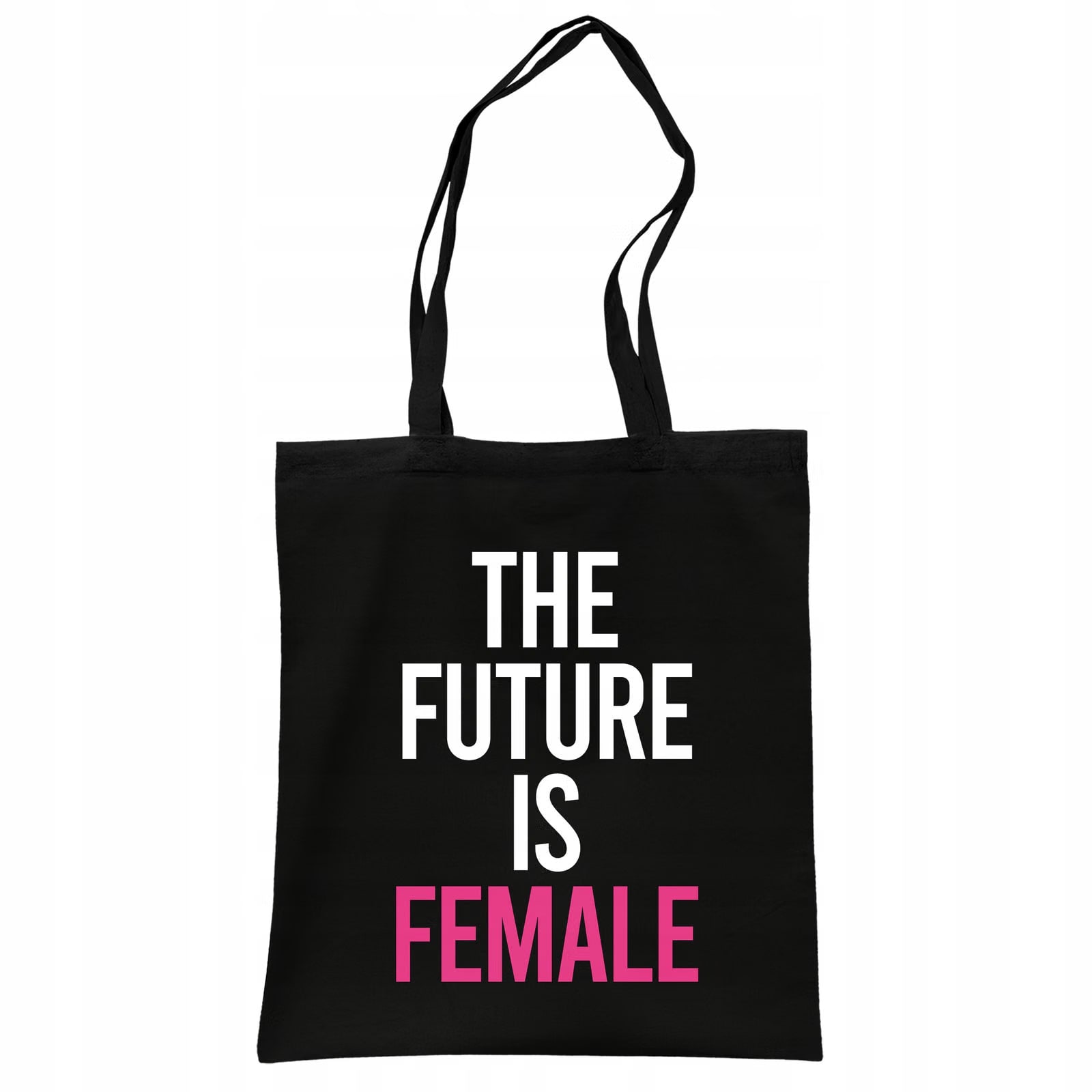 Torba bawełniana czarna na zakupy The Future Is Female