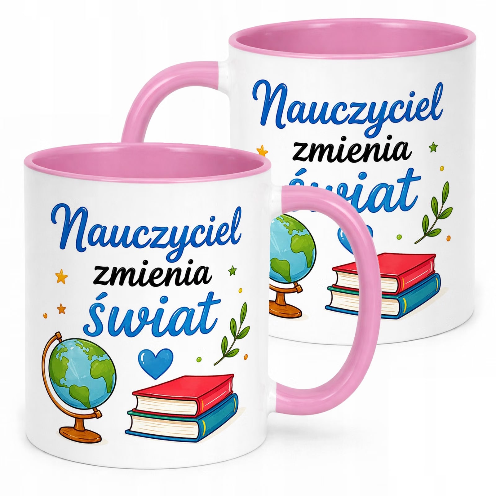 Kubek Różowy Dzień Nauczyciela Dla Nauczyciela Prezent Upominek