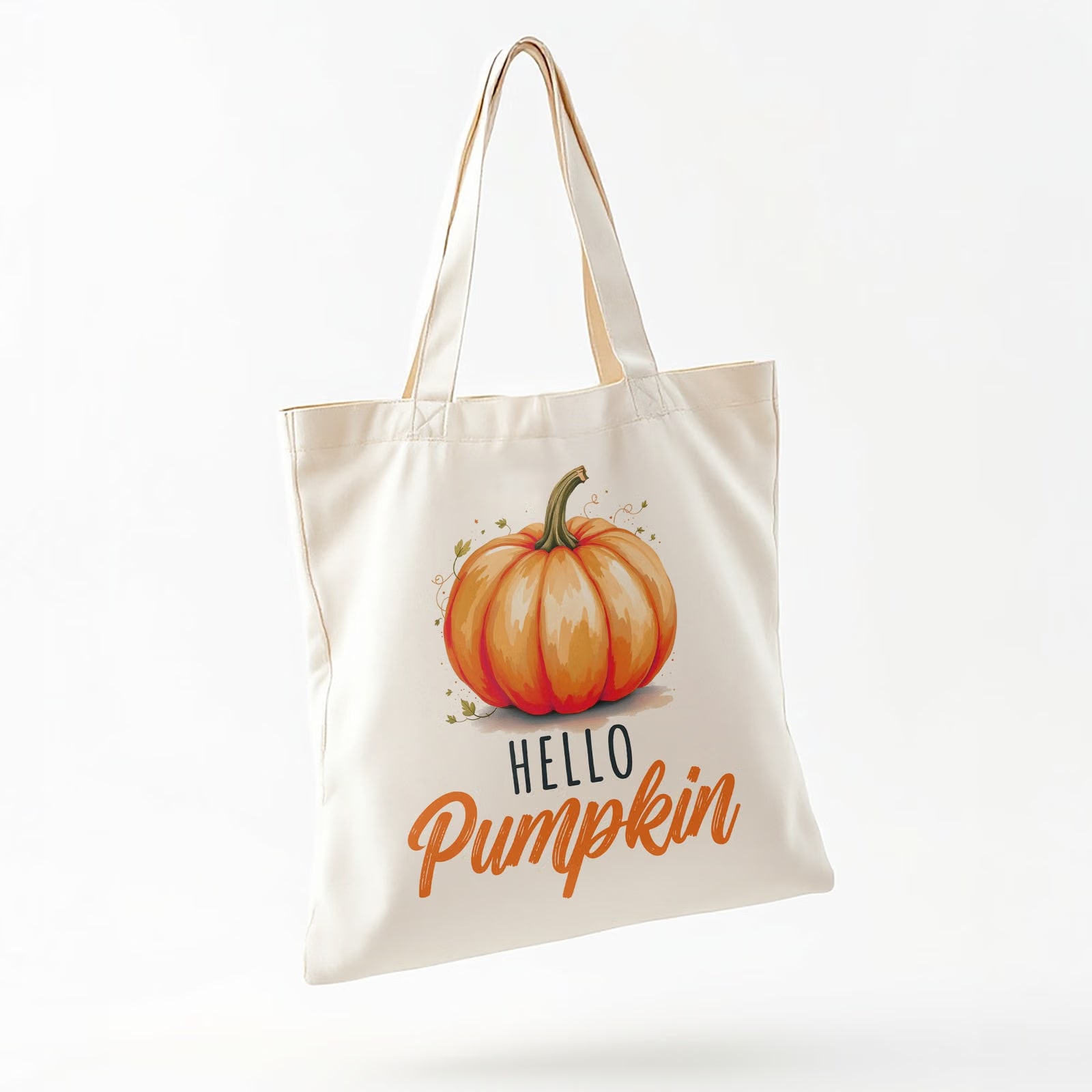 Torba bawełniana na zakupy Jesień Hello Pumpkin Dynia Prezent