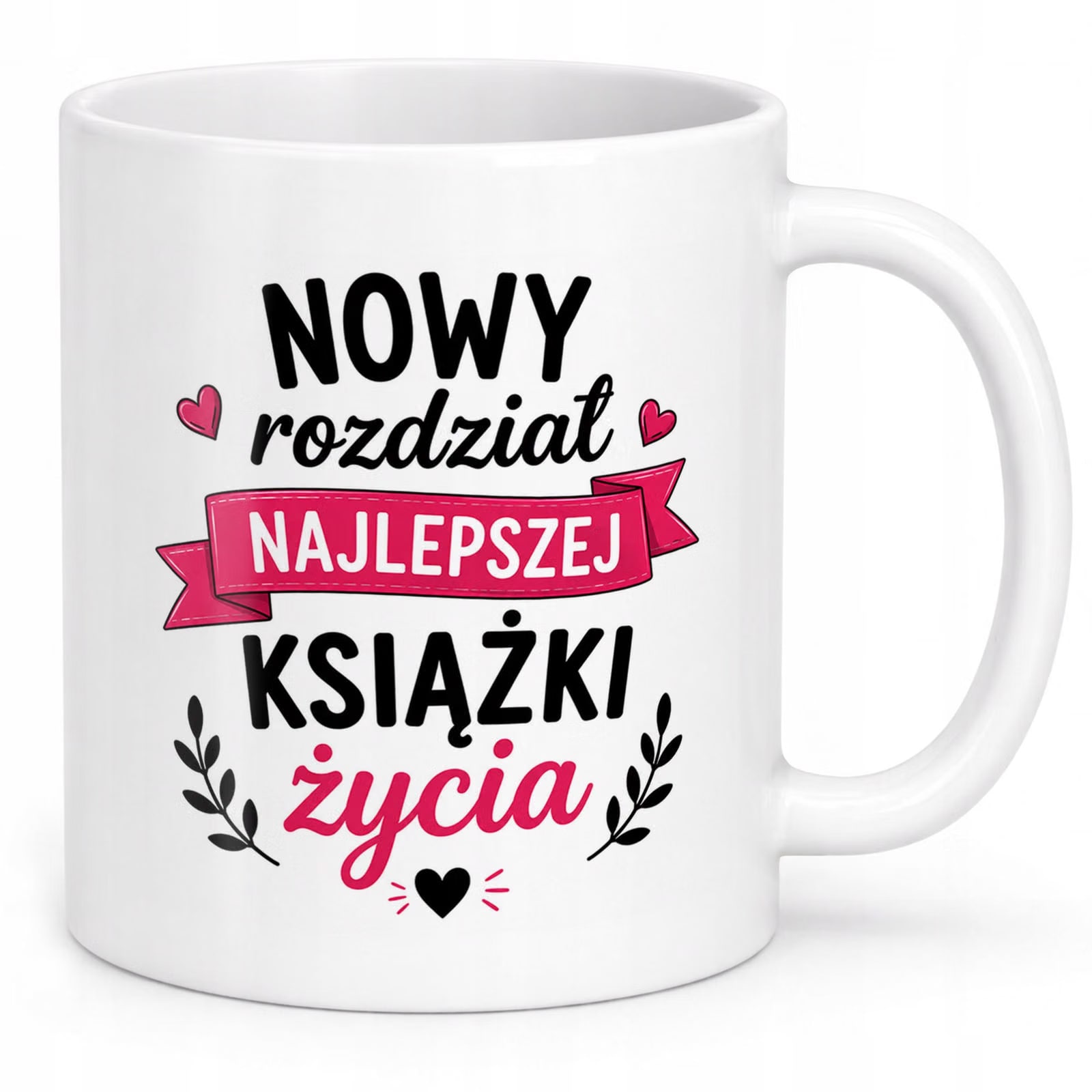 Biały Kubek z nadrukiem Emerytura Dla Emerytki Upominek Prezent