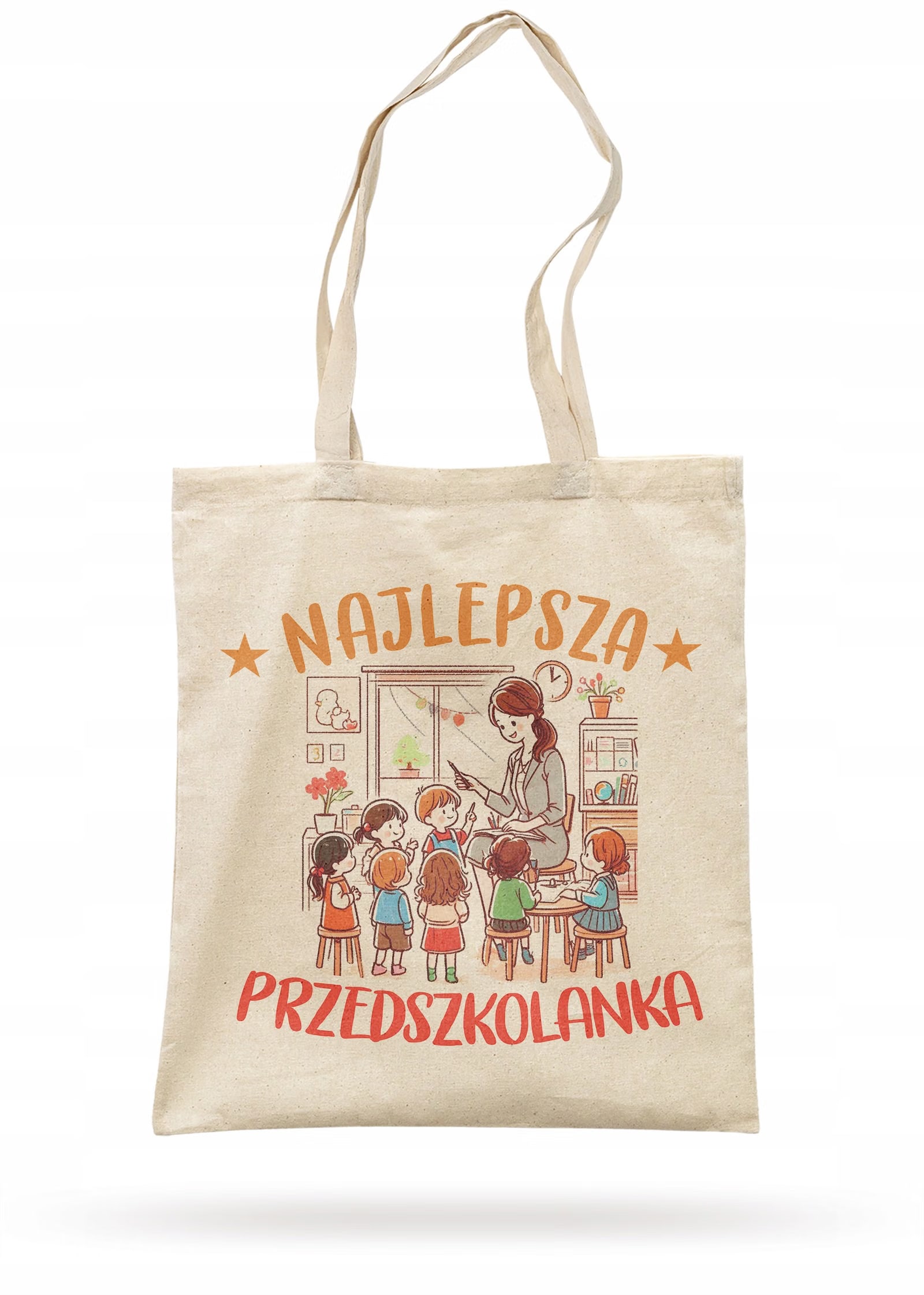 Torba bawełniana Dzień Nauczyciela Najlepsza Przedszkolanka Prezent