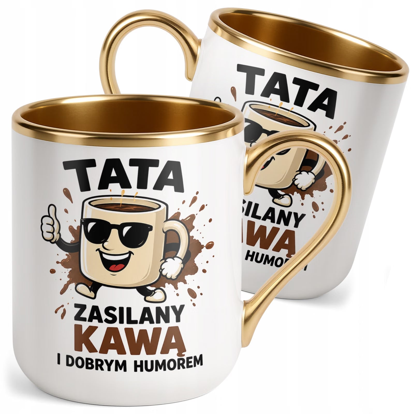 Kubek Premium Złoty Dzień Ojca prezent dla taty upominek dla taty