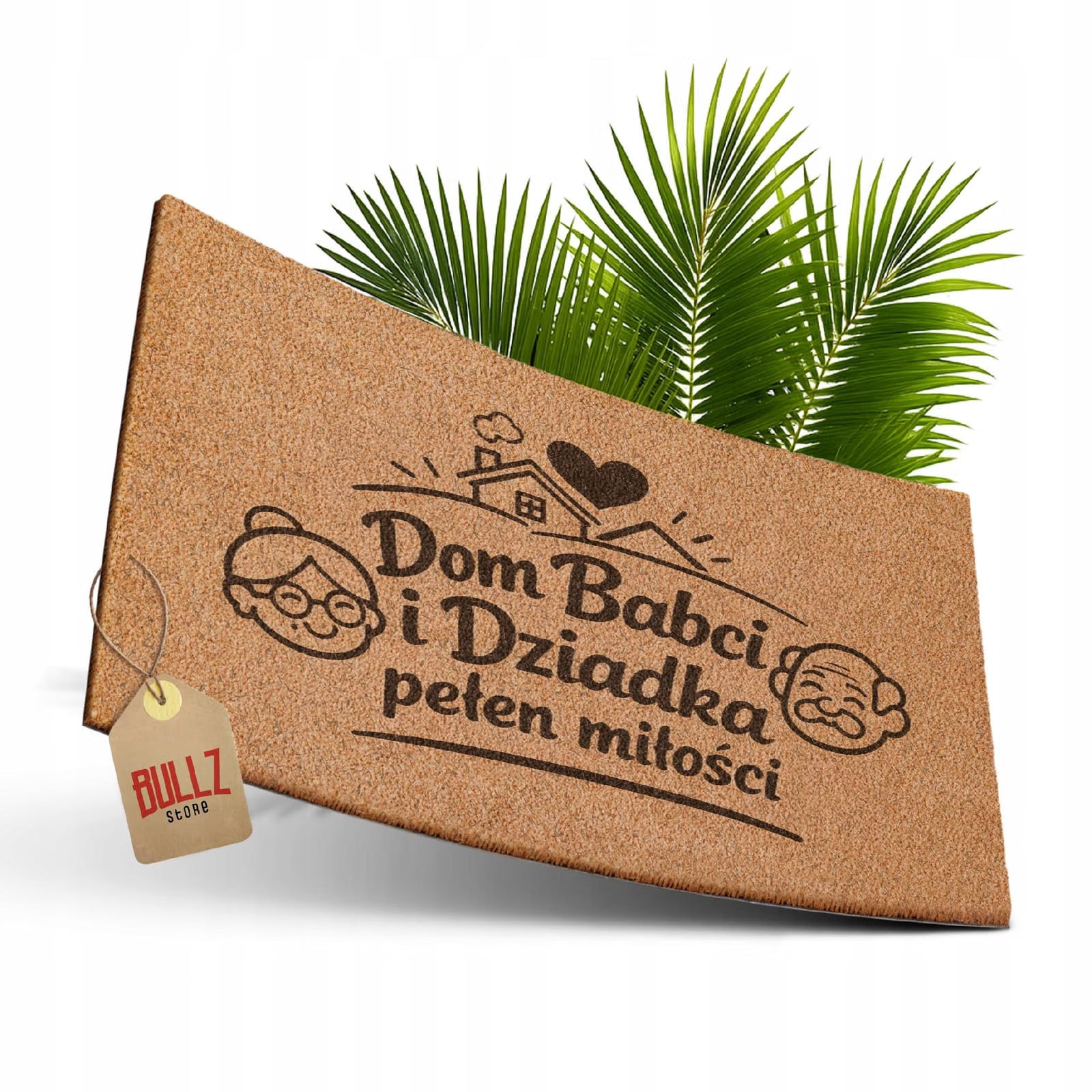 Wycieraczka Dzień Babci Dziadka Na Prezent pod drzwi kokosowa 60×40