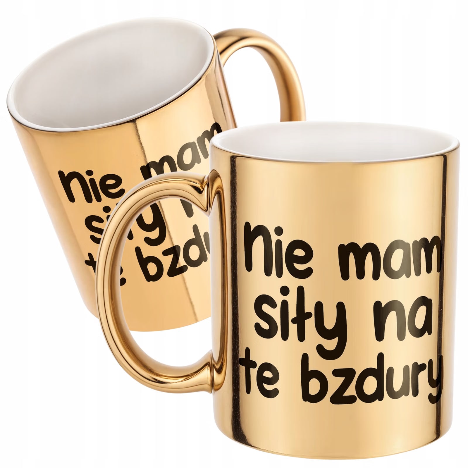 Złoty Kubek Nie Mam Siły Na Te Bzdury Śmieszny Zabawny Prezent