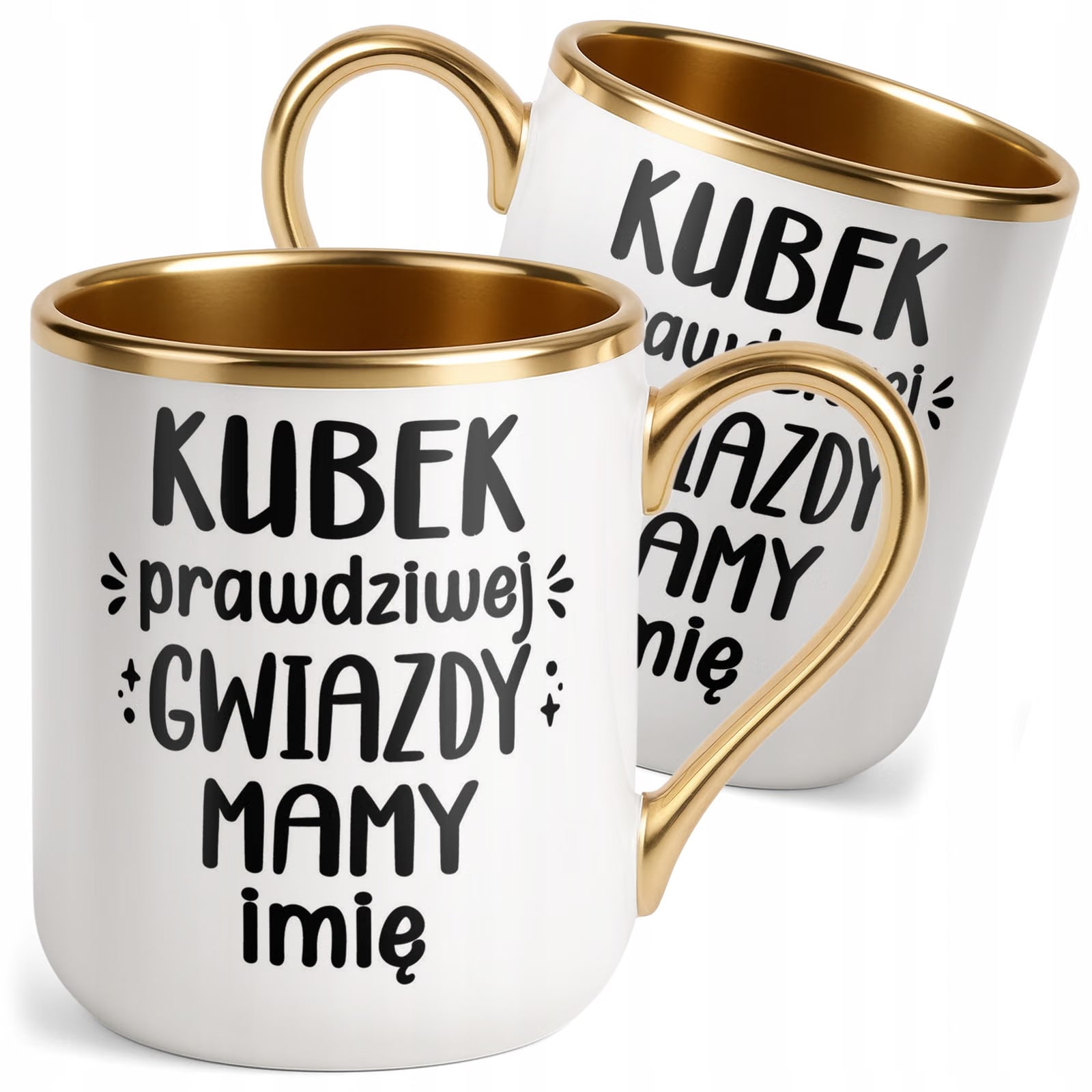 Kubek Premium Złoty Personalizowany Dzień Matki Dla Mamy Prezent Upominek