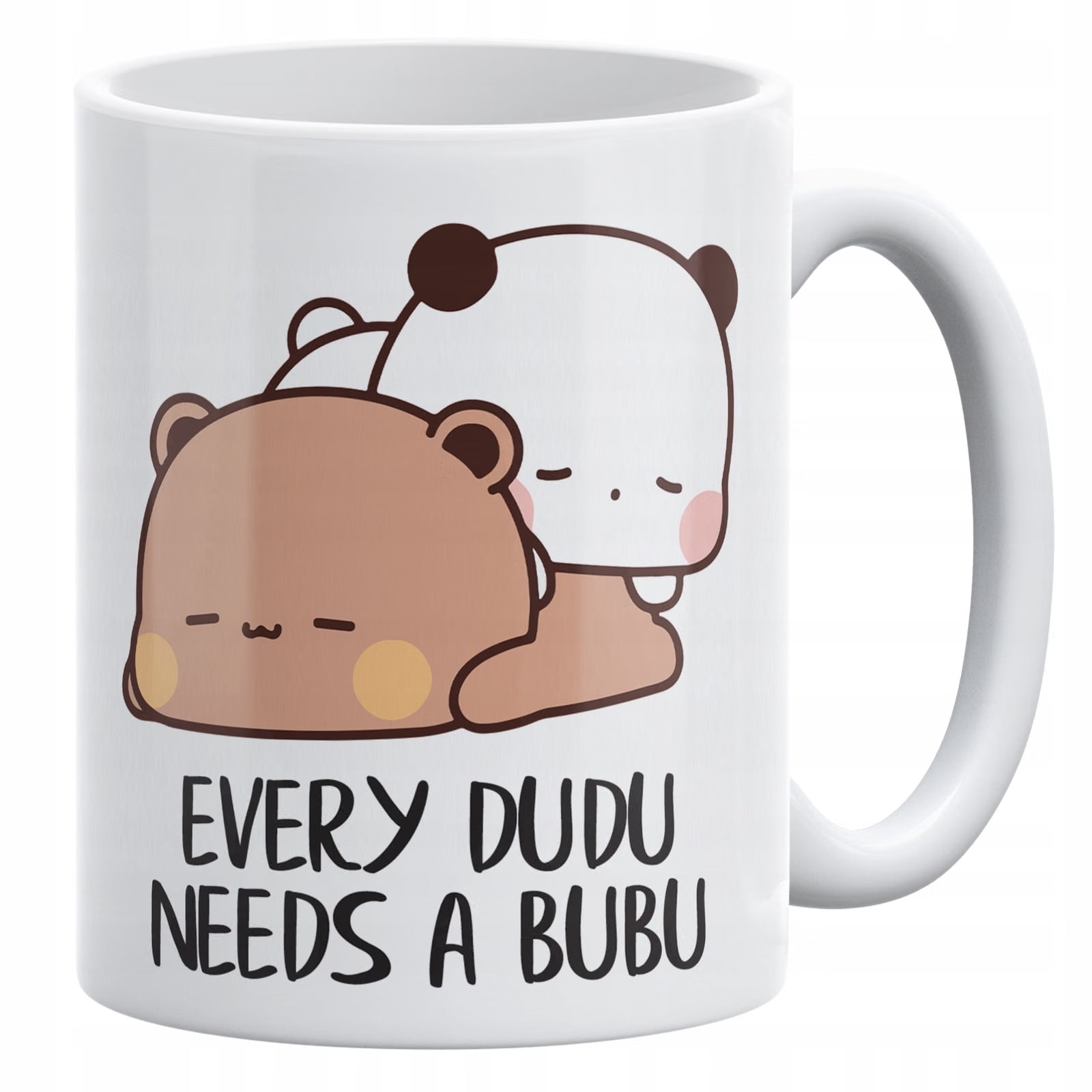 Zestaw Kubek + Poduszka 38×38 cm Walentynki Bubu i Dudu Dla Pary Prezent