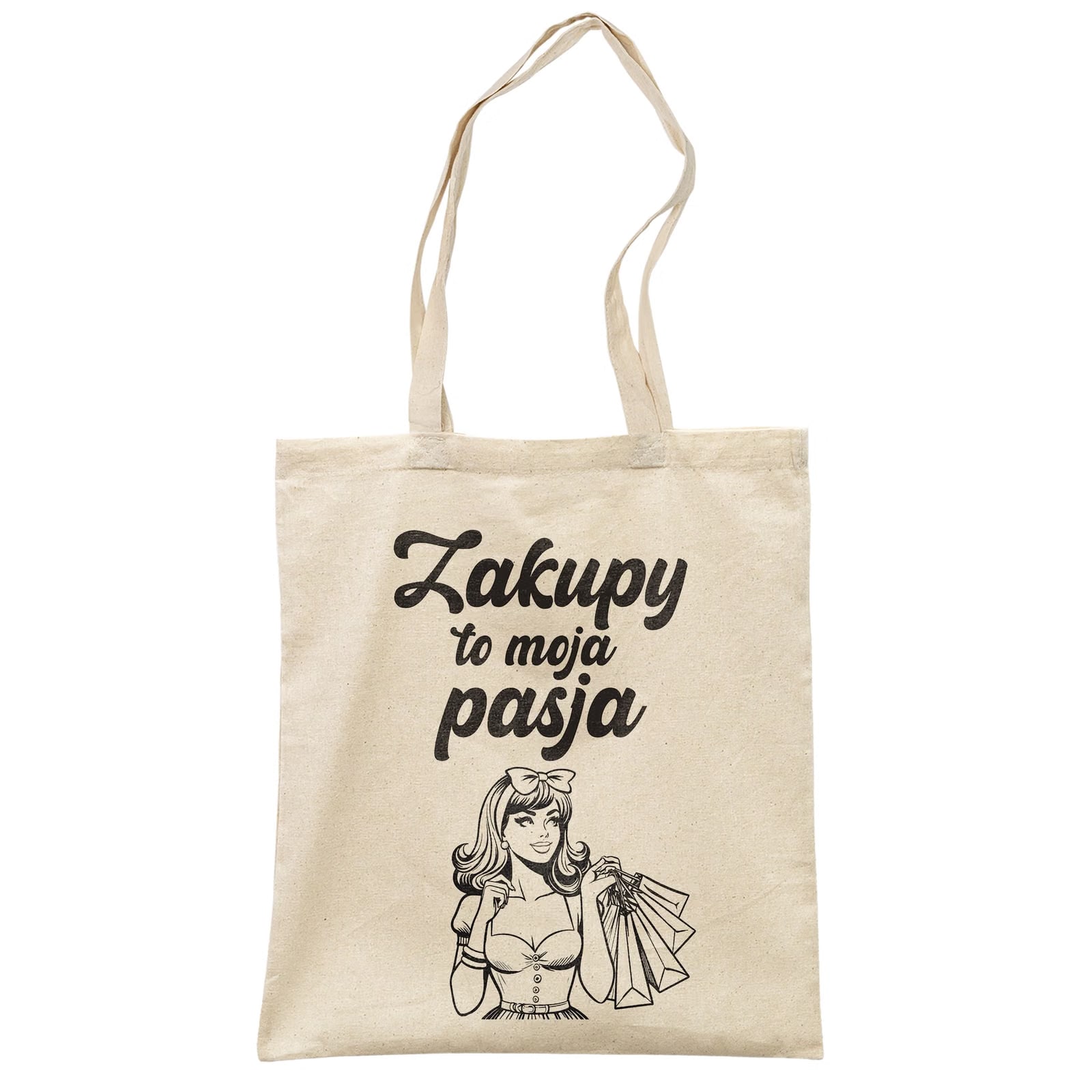 Torba bawełniana na zakupy prezent na Dzień Kobiet zakupy Moja Pasja