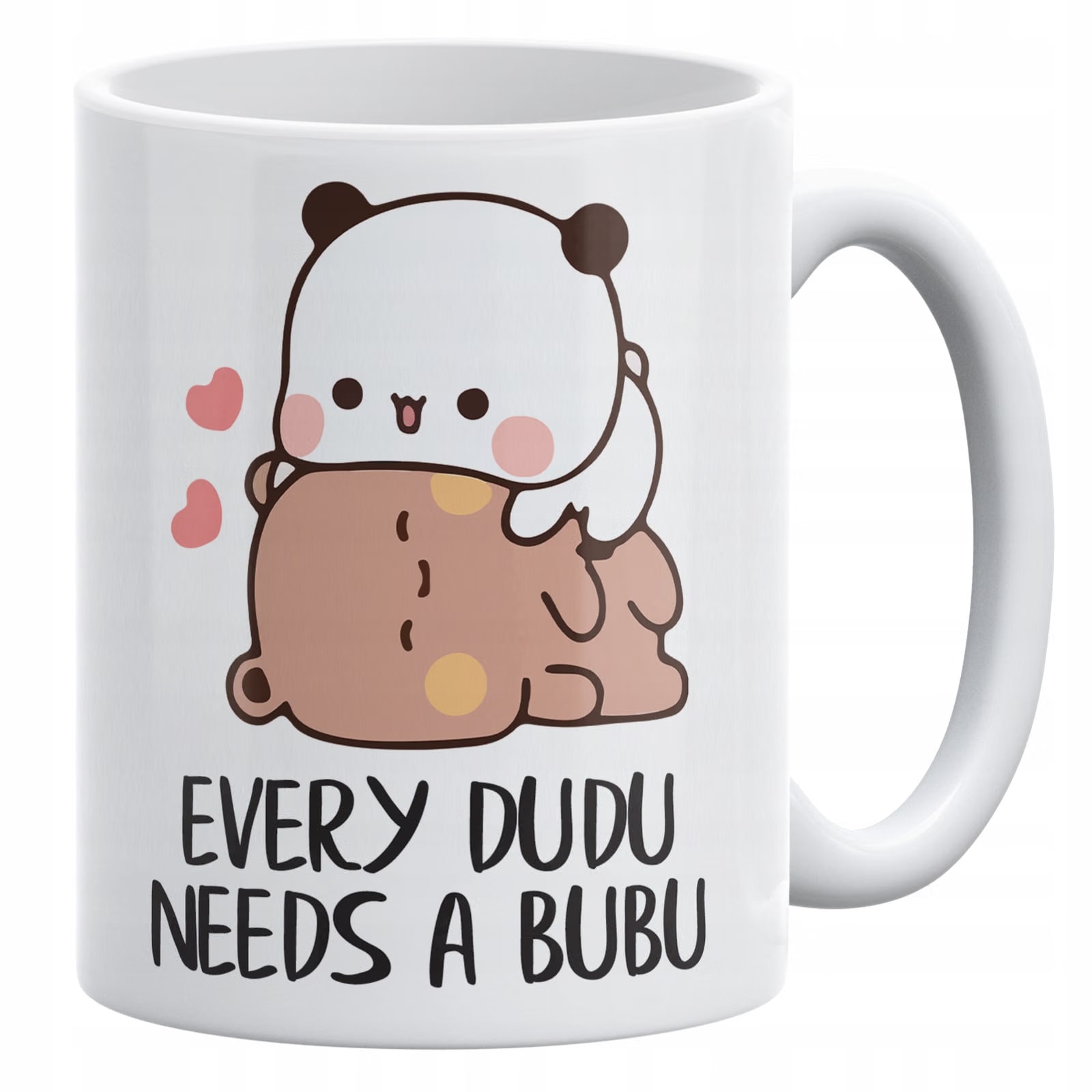 Zestaw Kubek + Poduszka 38×38 cm Walentynki Bubu i Dudu Dla Pary Prezent