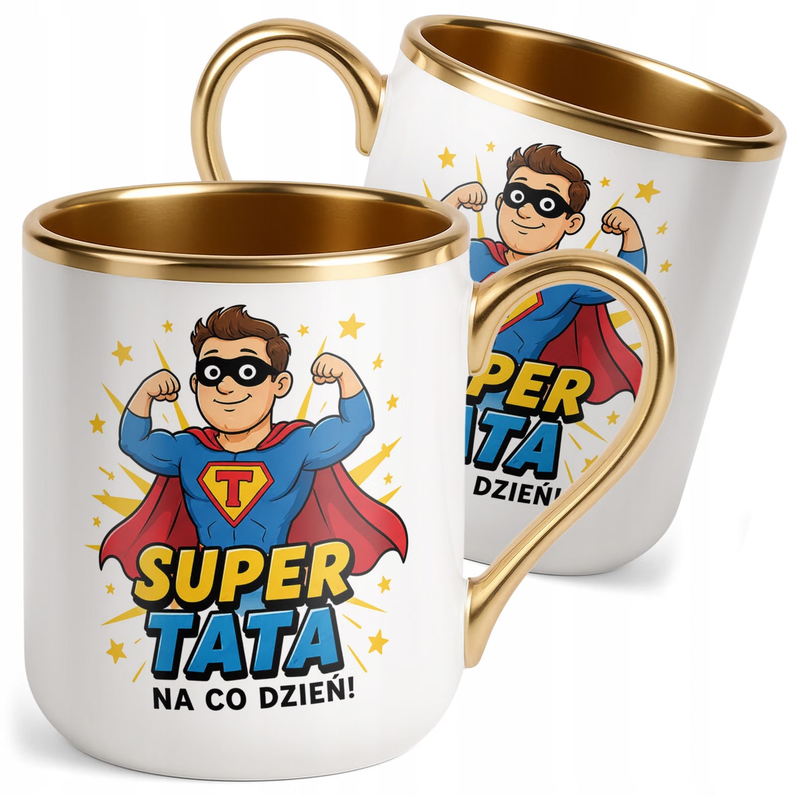 Kubek Premium Złoty upominek dla taty prezent na Dzień Ojca