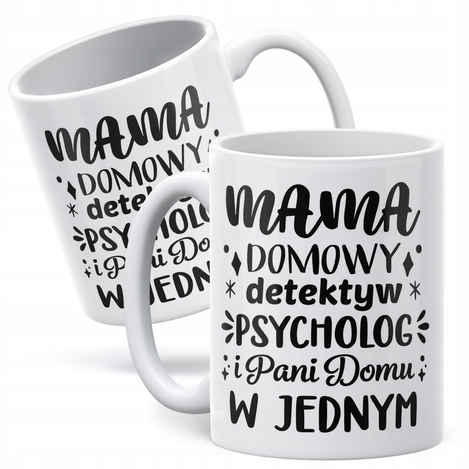 Kubek ceramiczny Dzień Matki Dla Mamy Prezent Domowy Detektyw Psycholog