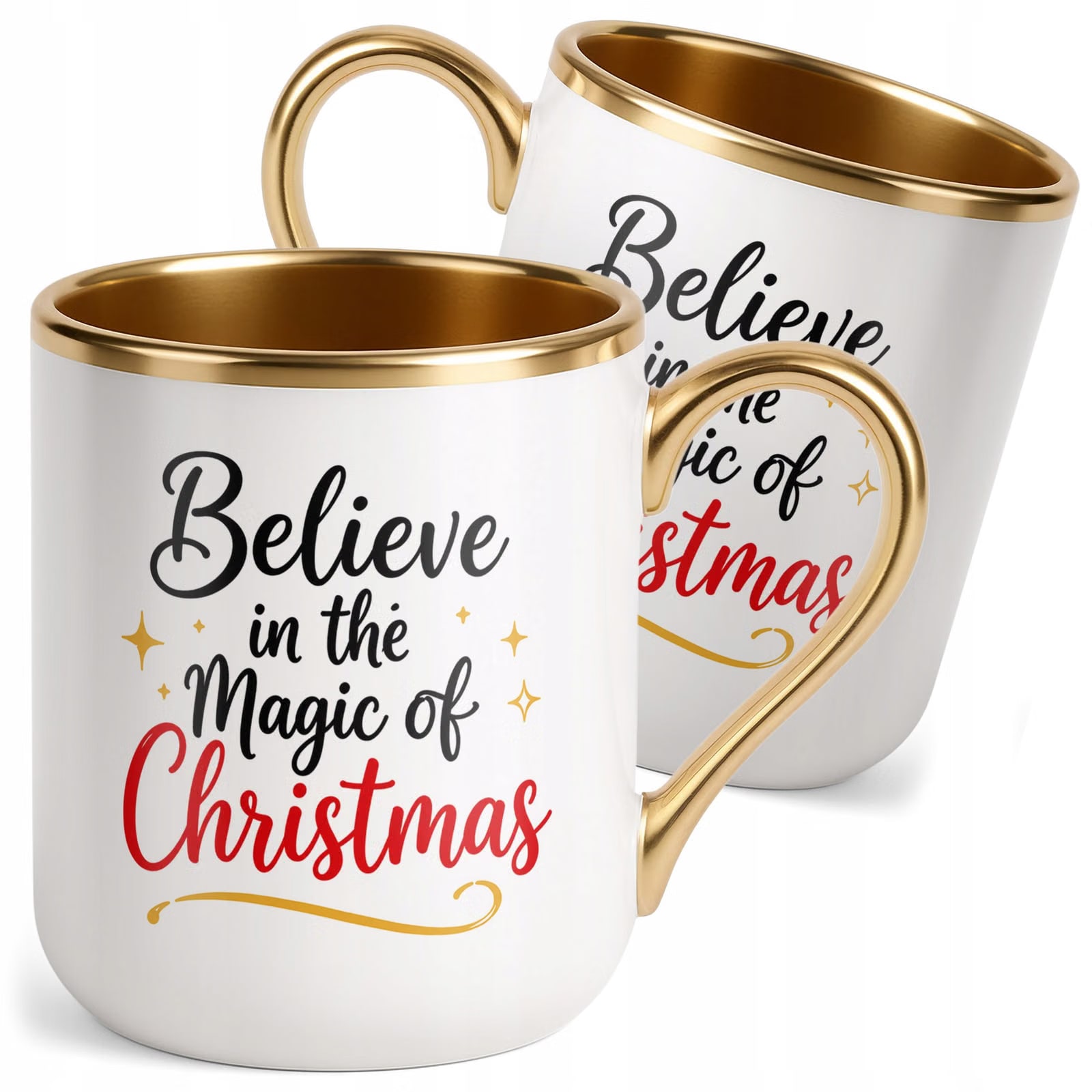 Kubek Premium Złoty Boże Narodzenie Mikołajki Magic Of Christmas Prezent