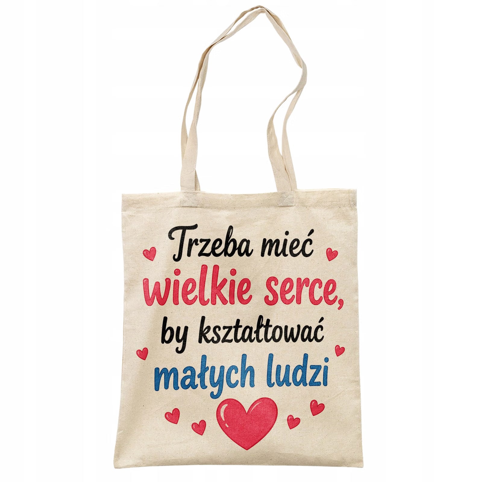 Torba shopper bawełniana Dzień Nauczyciela na zakupy z nadrukiem prezent