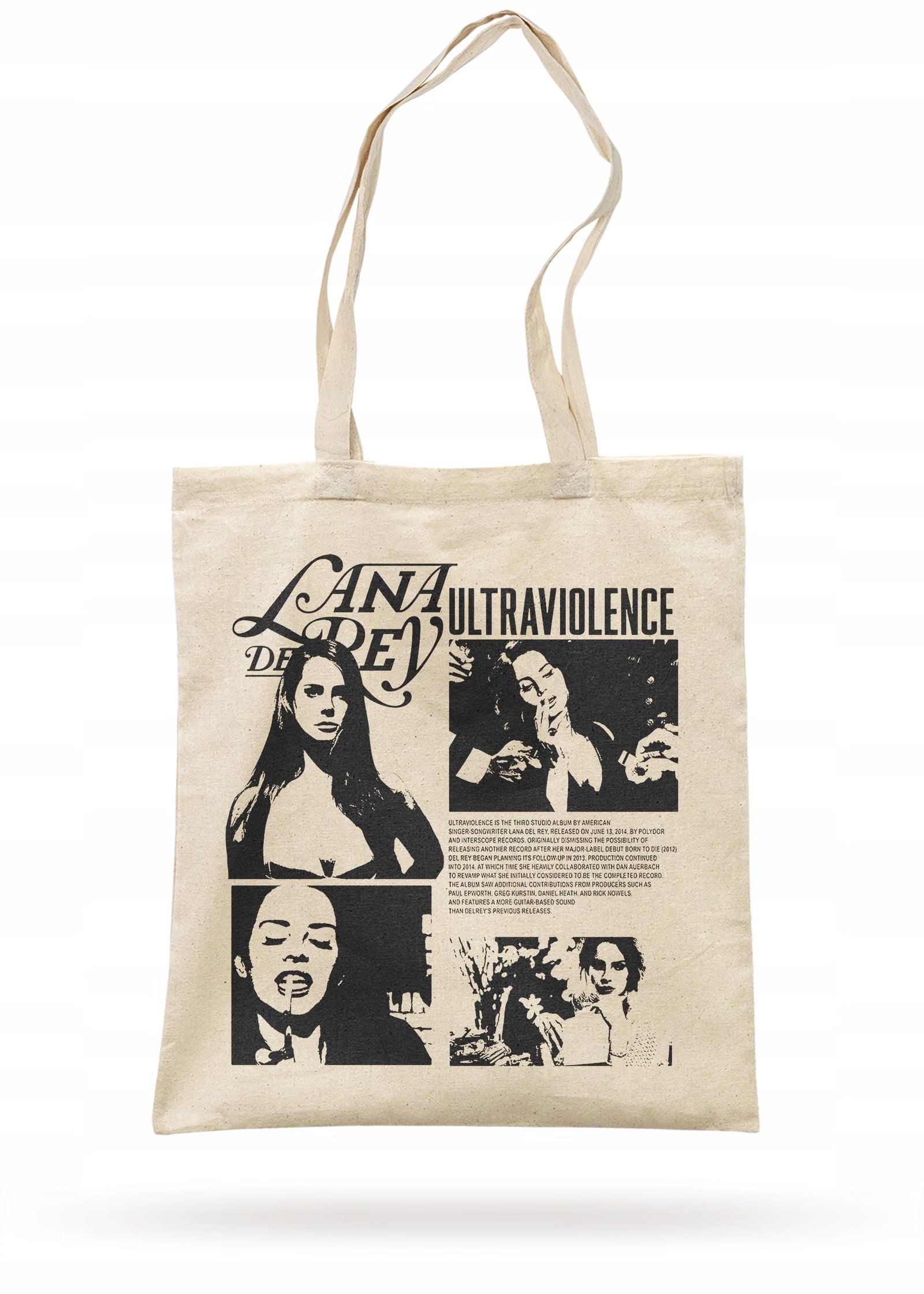 Torba bawełniana na zakupy 42×38 Lana Del Rey Ultraviolence