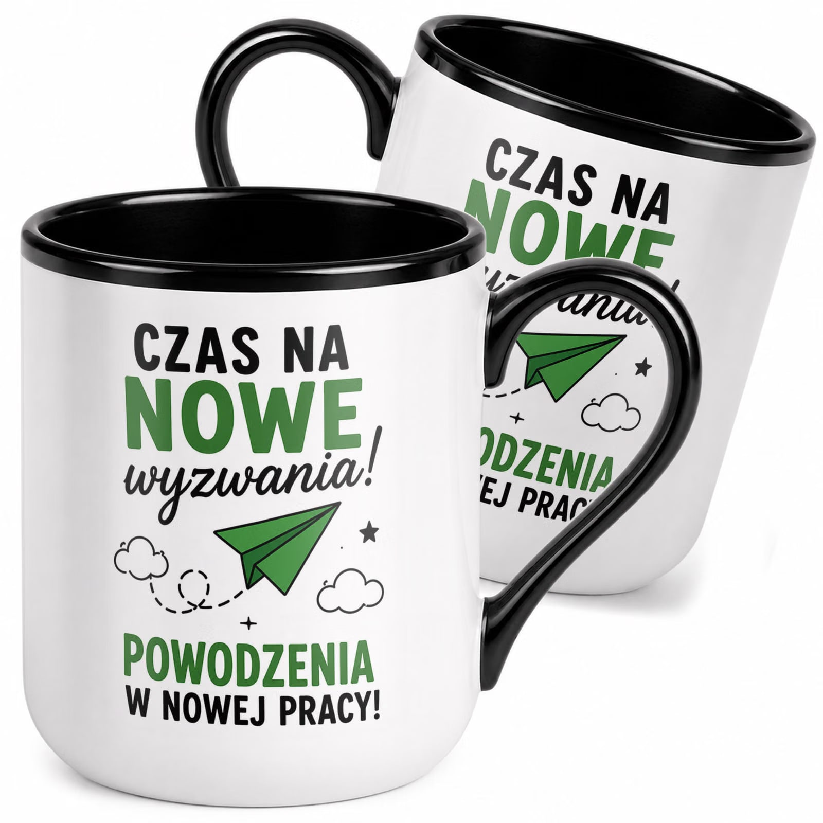 Kubek z nadrukiem Premium Czarny Pożegnanie Odejście z Pracy Prezent