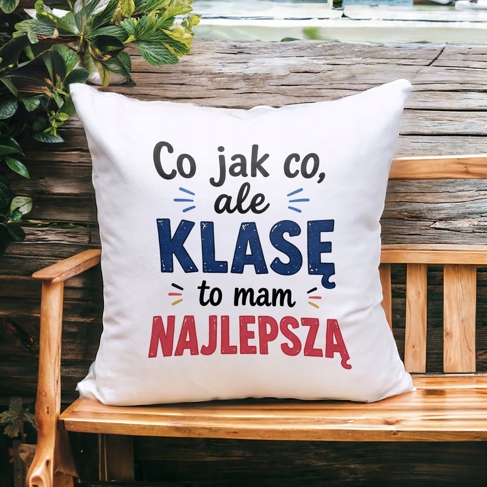 Poduszka Jasiek 38x38cm z Nadrukiem Dzień Nauczyciela Prezent Upominek
