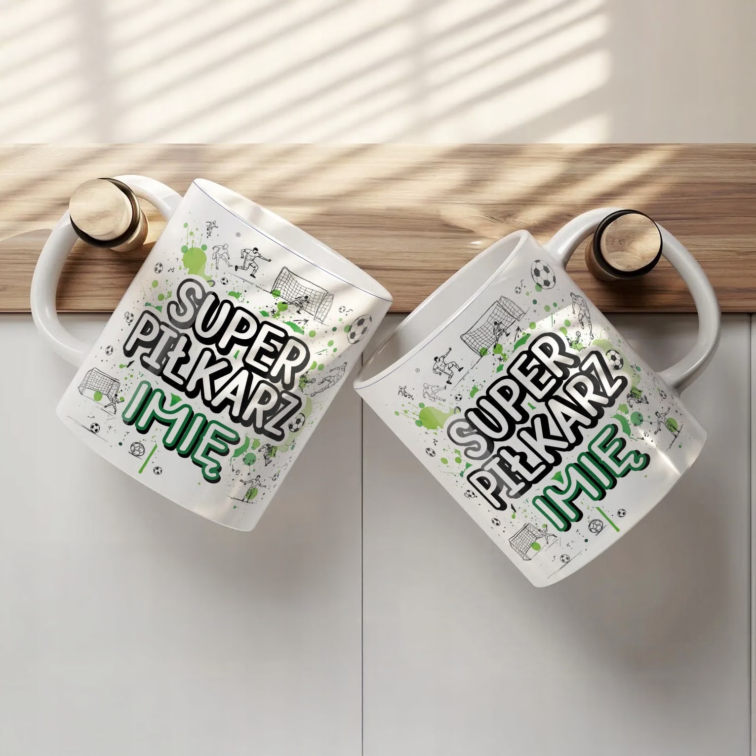 Kubek ceramiczny personalizowany Super Piłkarz Dla Piłkarza Prezent