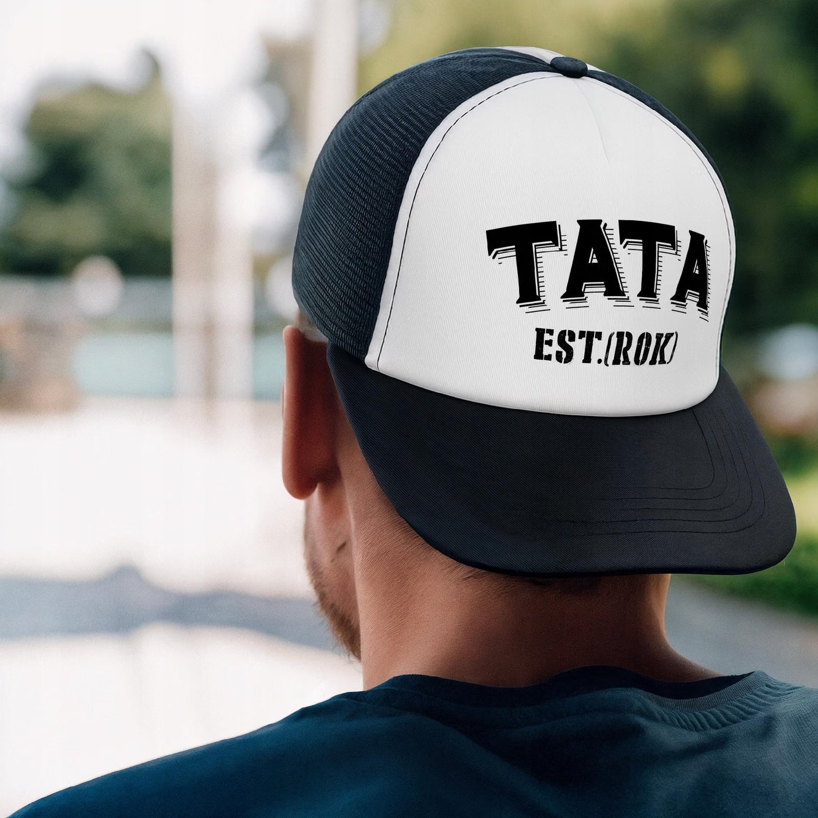 Czapka z daszkiem Trucker personalizowana z nadrukiem na Dzień Ojca