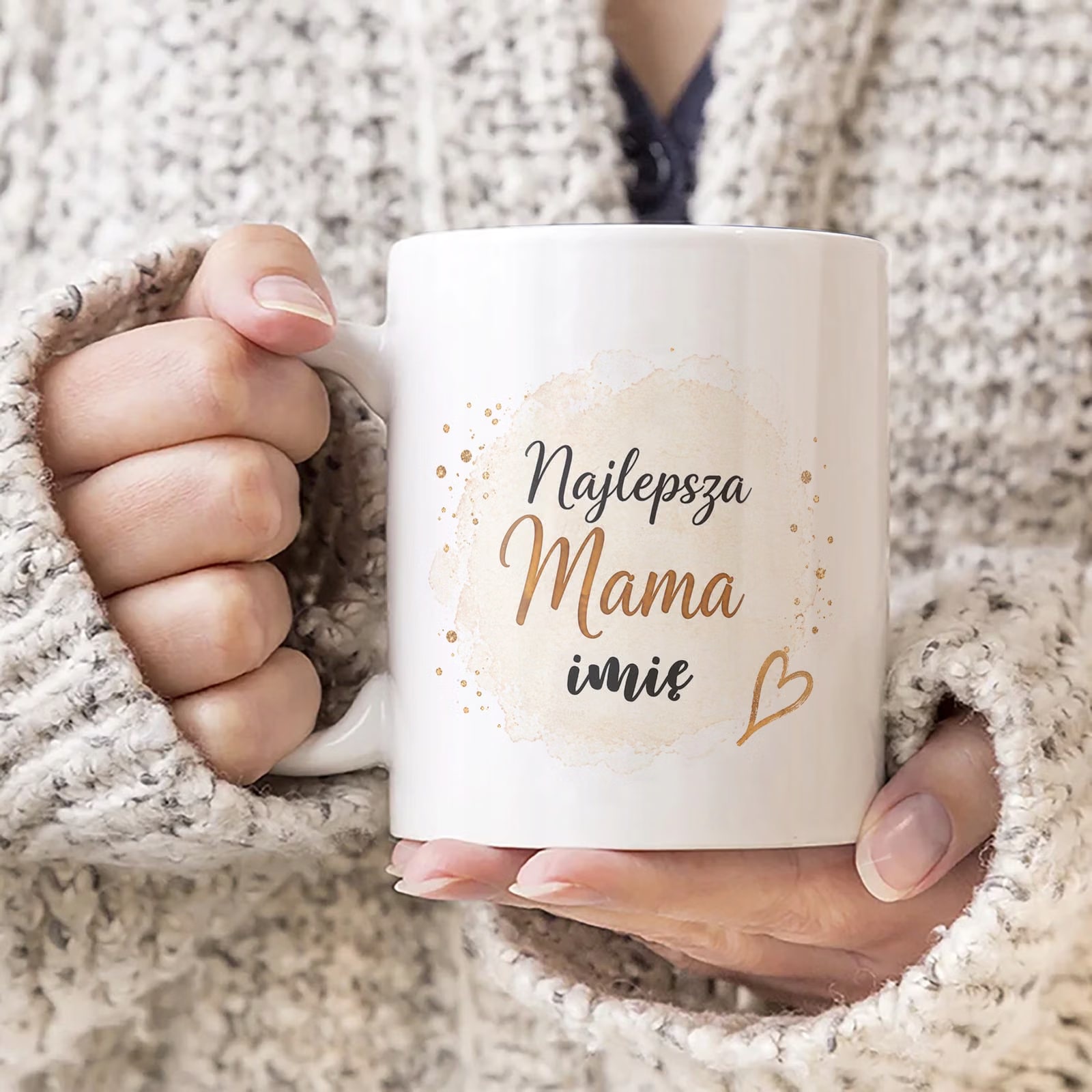 Kubek dla mamy personalizowany prezent na Dzień Matki dla mamy z nadrukiem