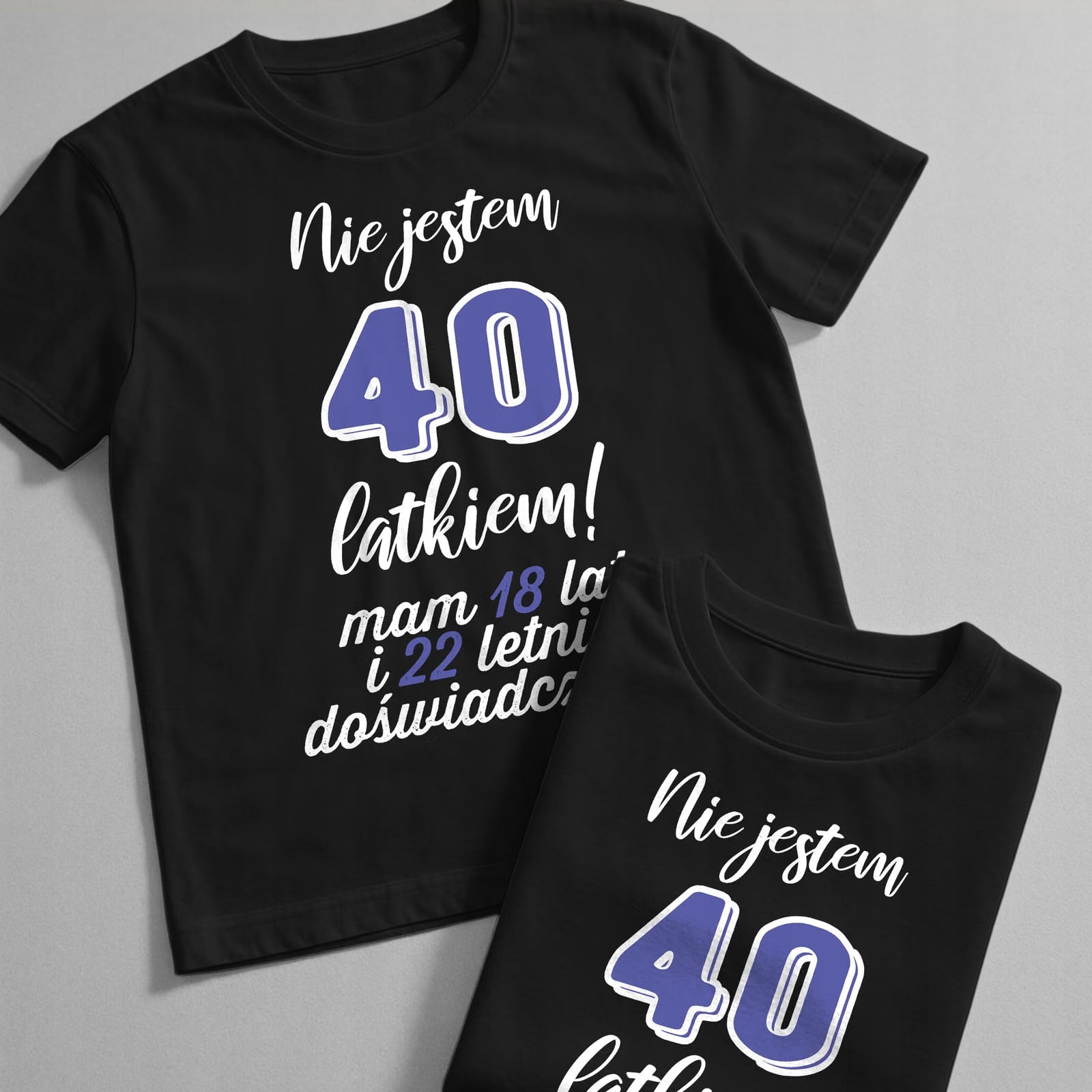 Koszulka czarna męska Nie Jestem 40 Latkiem Urodziny Prezent r. 3XL