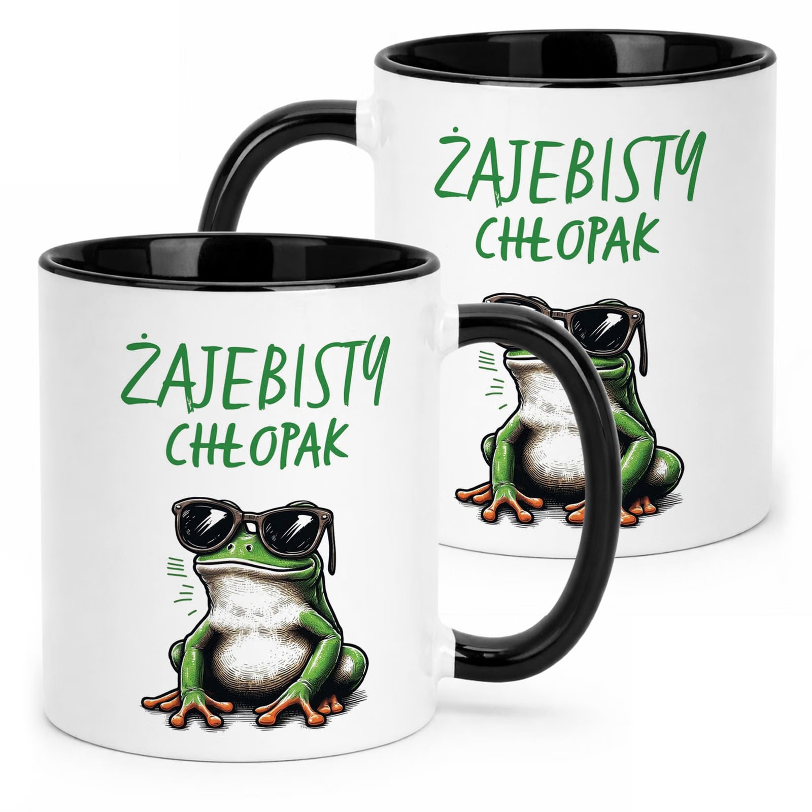 Kubek Czarny Żajebisty Chłopak Na Walentynki Prezent Upominek