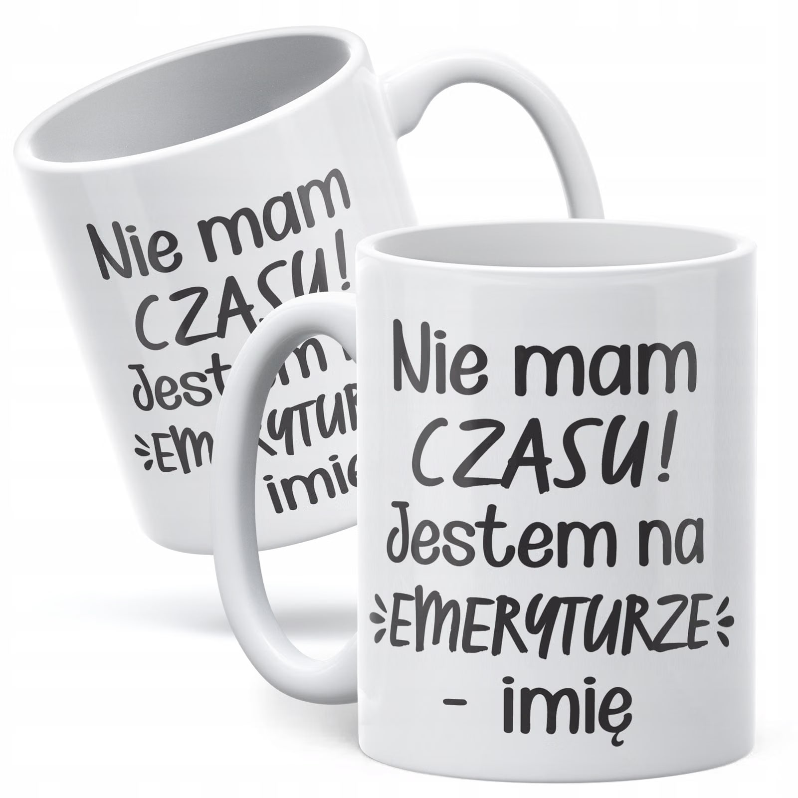 Kubek ceramiczny Personalizowany z okazji Emerytury Dla Emeryta Emerytki